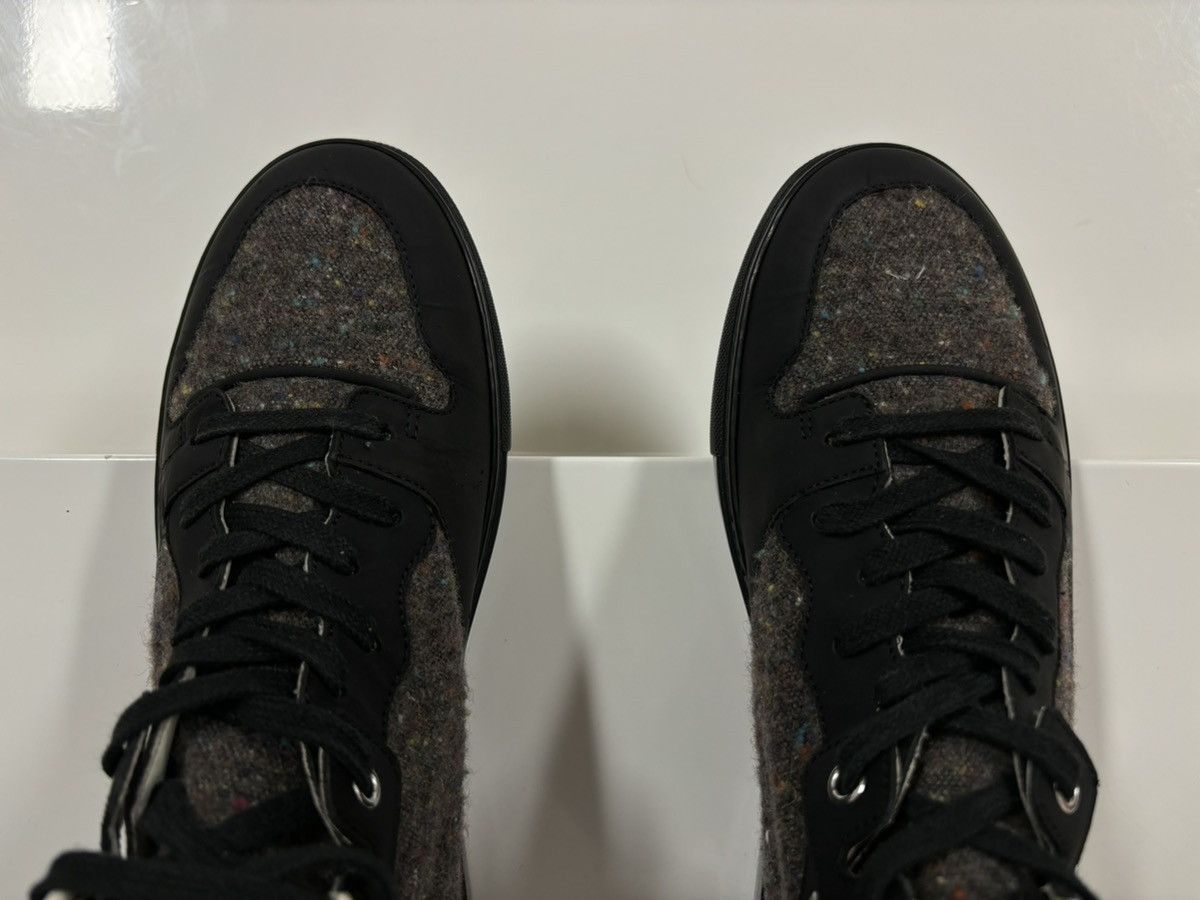 Balenciaga Paris Tweed Mix Fabric Italy Lace-Up Sneakers Trainers Arena Size US 7.5 / EU 40-41 - 15 Thumbnail