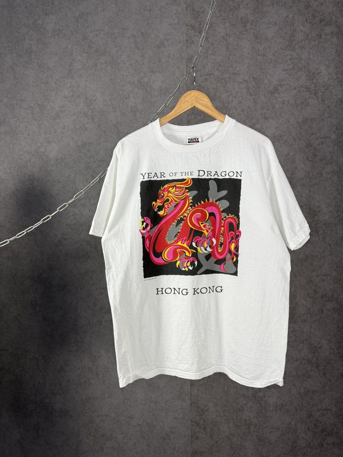 Tultex Year of the Dragon 1994 tultex vintage tee Size US L / EU 52-54 / 3 - 1 Thumbnail