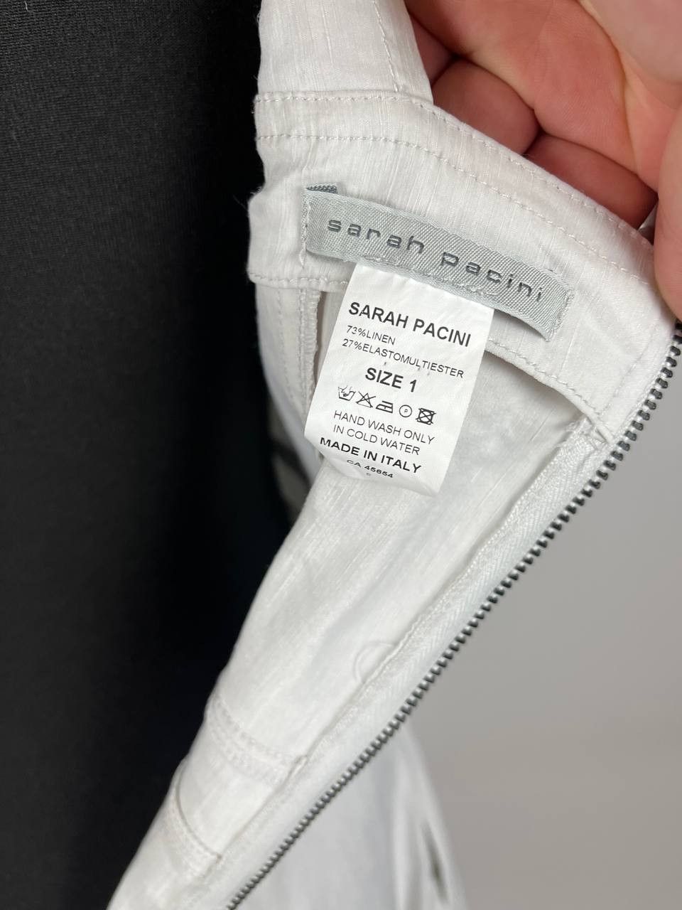 Sarah Pacini Sarah Pacini Avant Garde Linen Blend Dress Size 1 (0507) Size S / US 4 / IT 40 - 7 Thumbnail
