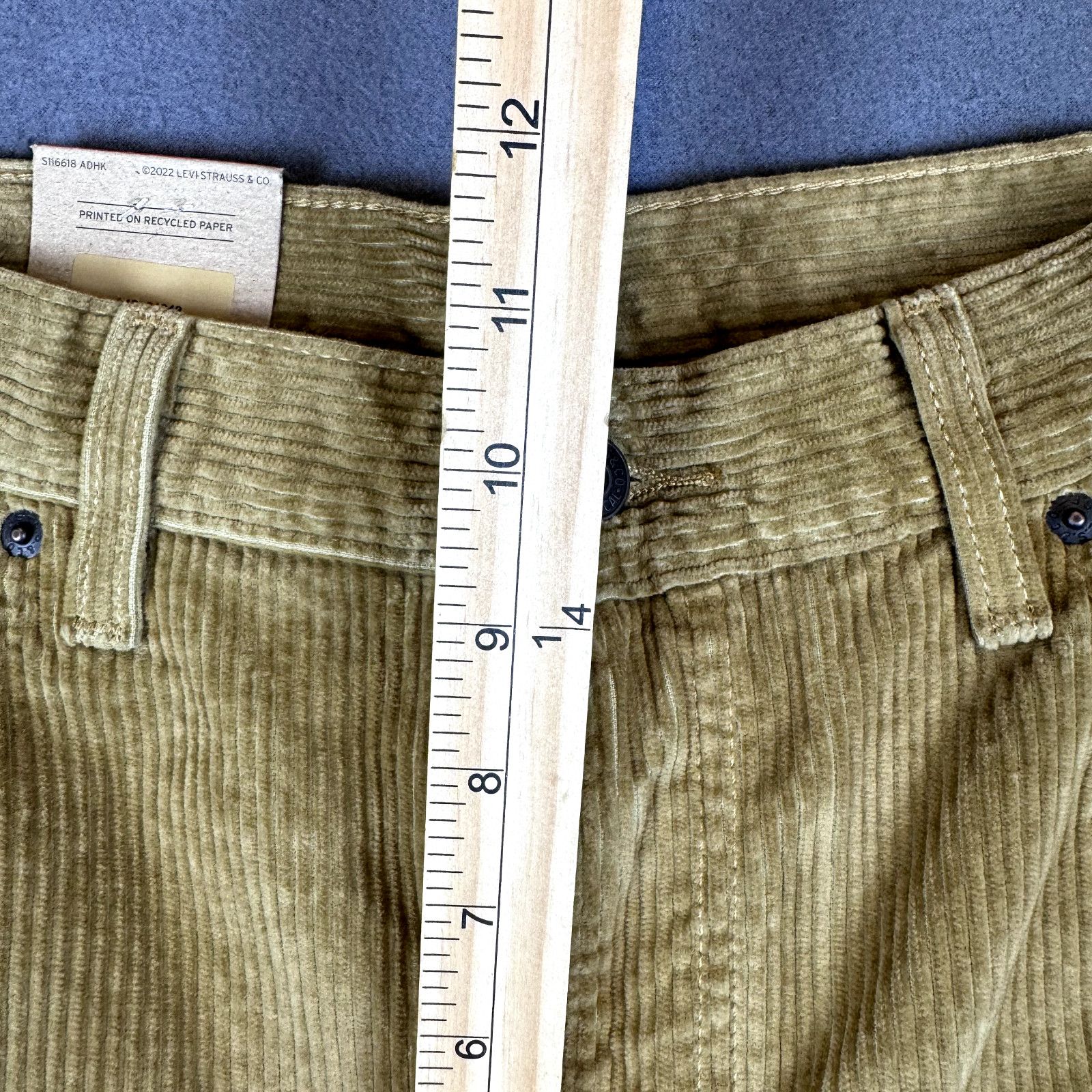 Levi's NWT Levi's Pants Mens 33X30 Brown Corduroy Flat Front Chino Size US 33 - 5 Thumbnail