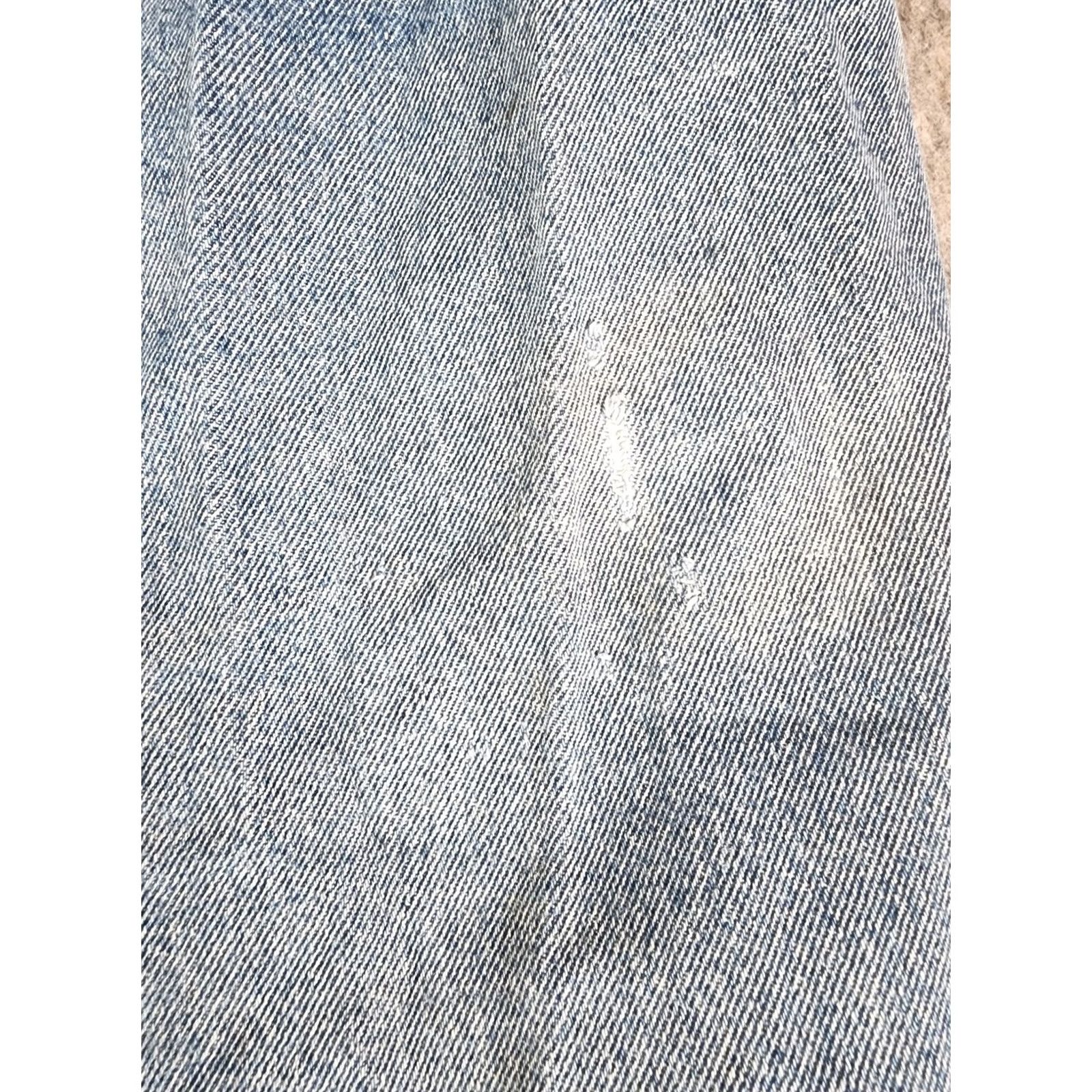 Denime Texas Jeans Men Jeans 44W 31L Blue Denim Cowboy USA Distressed Relaxed Straight 5-Pocket Regular Inseam 31" Vintage No Mens Size US 44 / EU 60 - 5 Thumbnail
