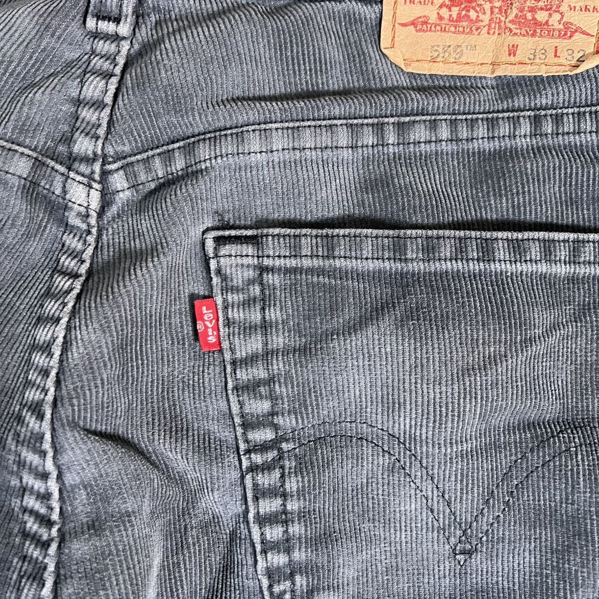 Levi's Levi’s 559 Corduroy Pants 33xx32 Gray Relaxed Straight Y2K Size US 33 - 5 Thumbnail