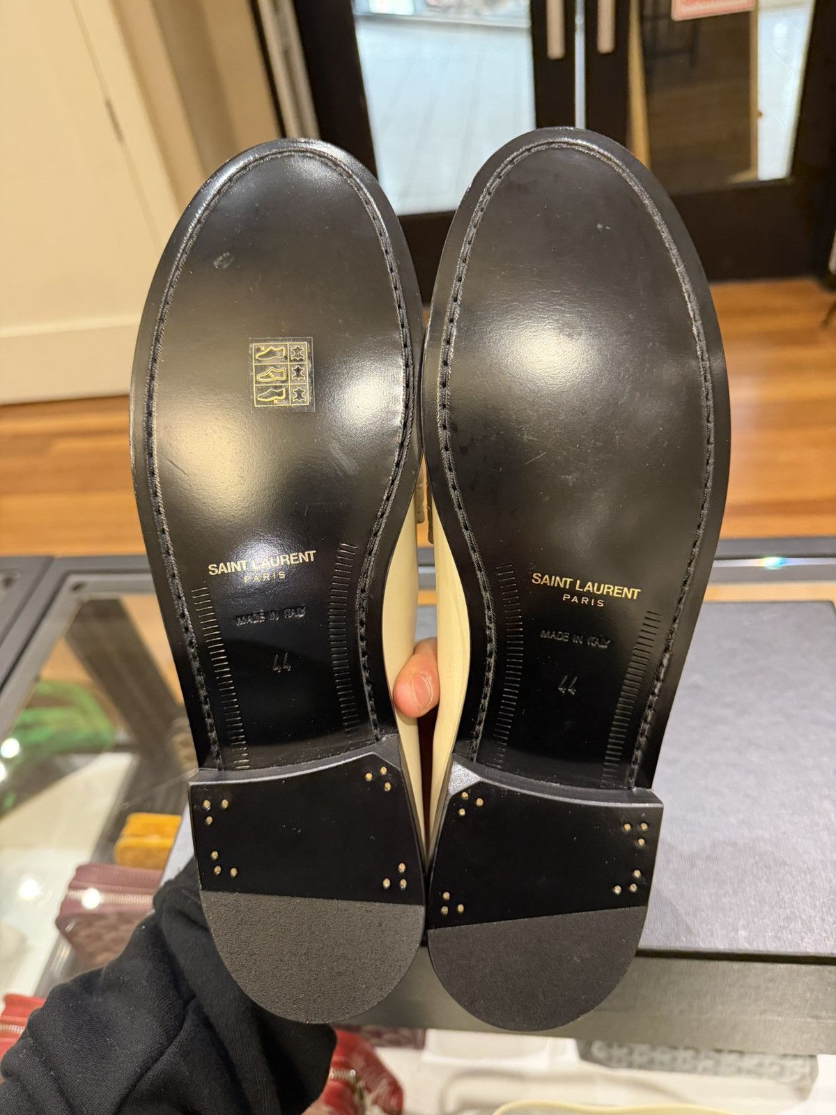 Saint Laurent Paris Saint Laurent Paris Loafers - Cream Size US 11 / EU 44 - 7 Thumbnail