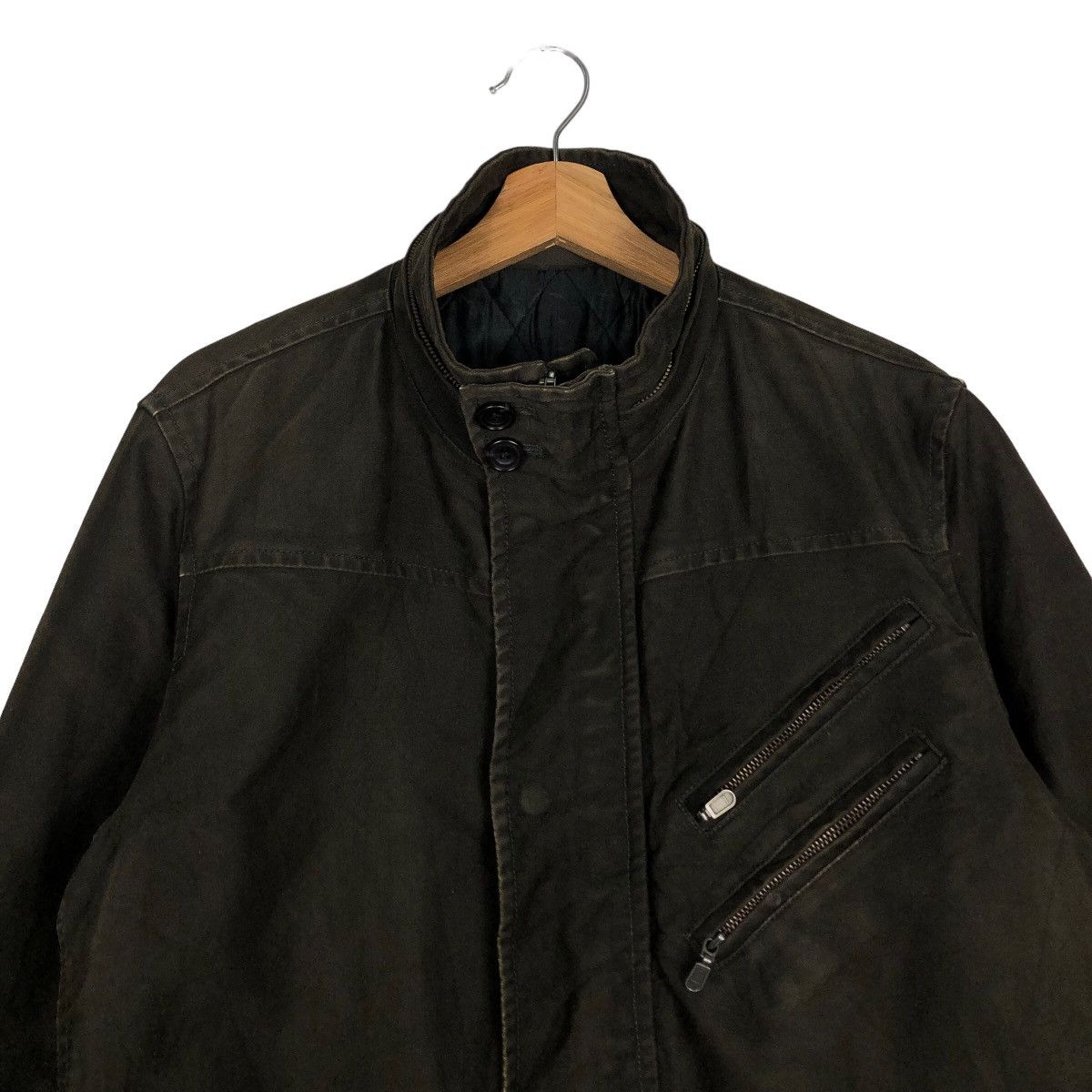 Japanese Brand 🔥Vtg Biker Jacket Difference Japan Punk Multi Zipper Size US L / EU 52-54 / 3 - 3 Thumbnail
