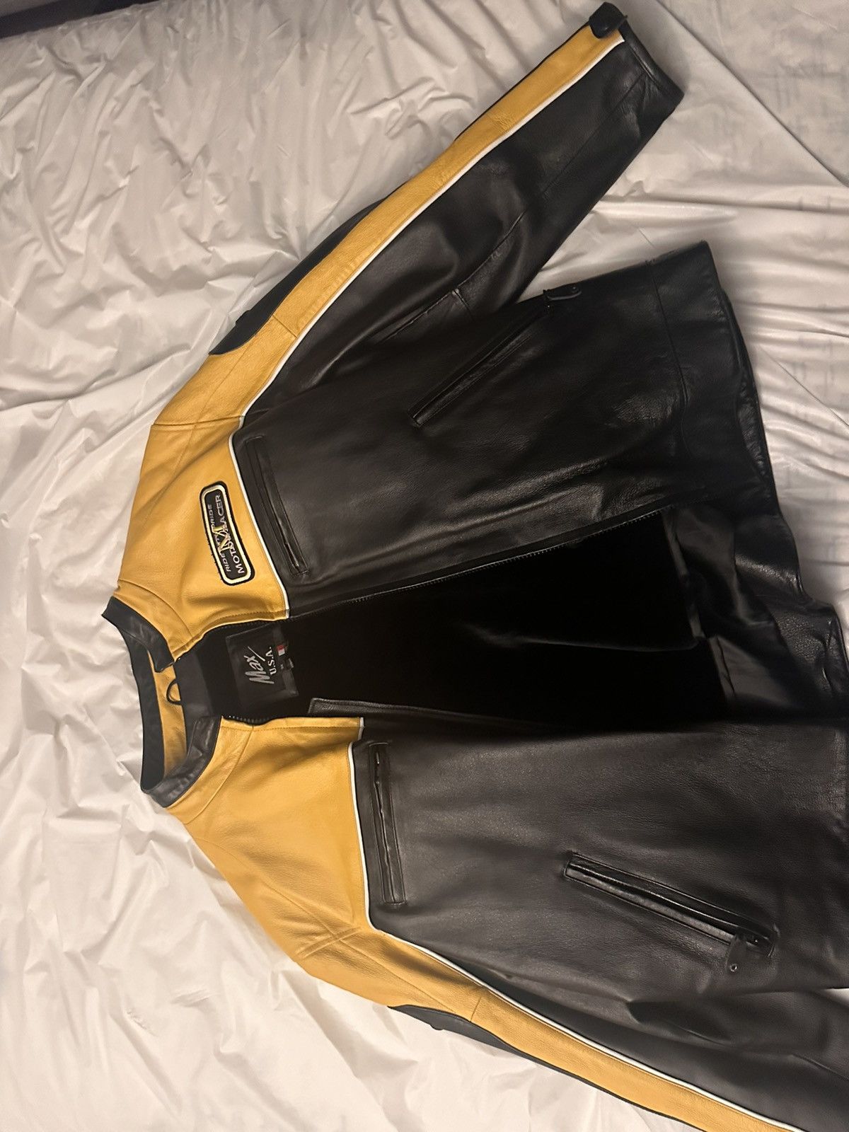 Other Rare black and yellow bomber jacket 2000s 90s style Size US XL / EU 56 / 4 - 5 Thumbnail