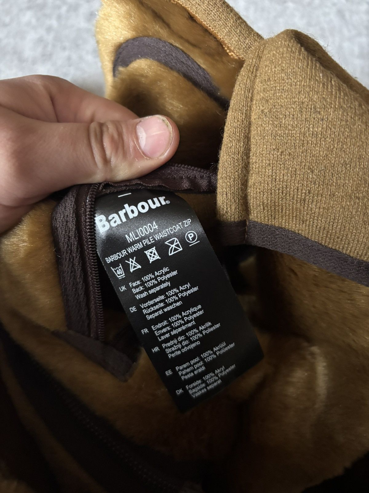 Barbour × Designer × Vintage BARBOUR WARM PILE WAISTCOAT ZIP Size US S / EU 44-46 / 1 - 4 Thumbnail
