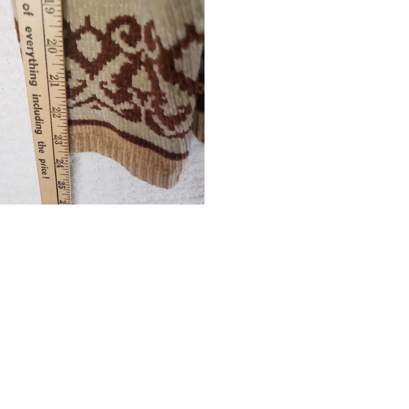 Vintage VINTAGE White Stag Womens XL Sweater Brown Aztec Southwest Boho Cowl N. Fringe Size XL / US 12-14 / IT 48-50 - 9 Thumbnail