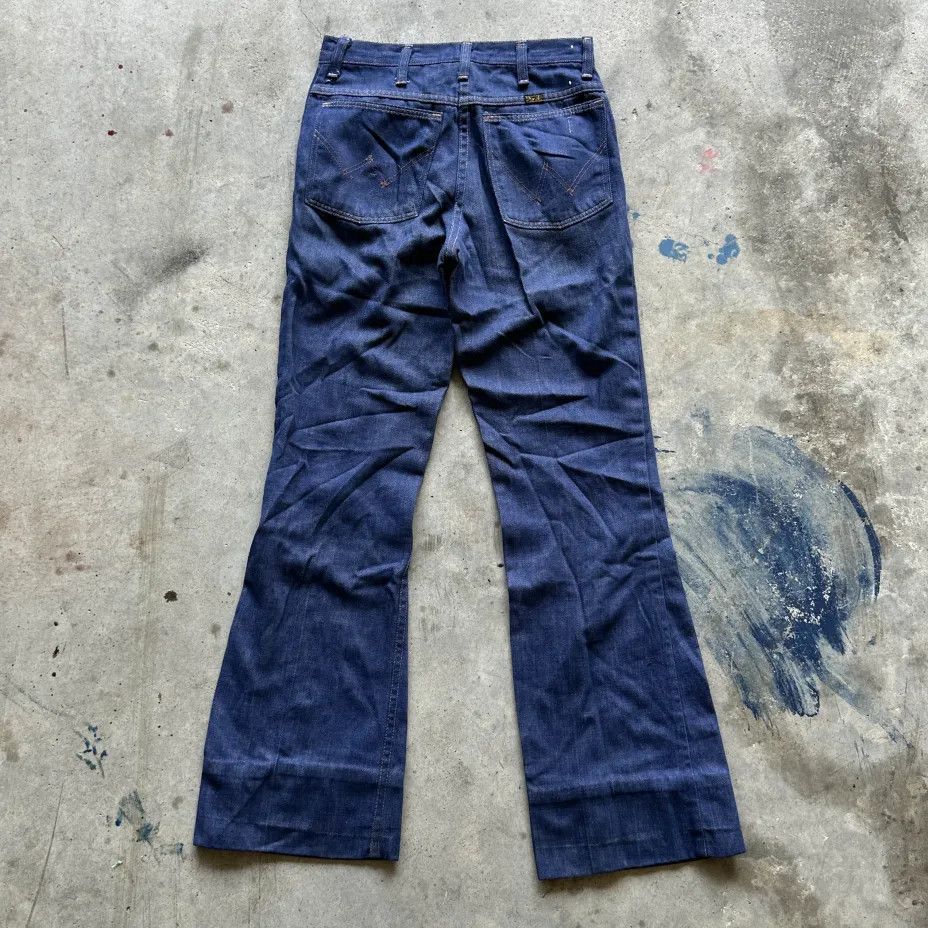 Wrangler Vintage 70s Wrangler Dark Wash Denim Jeans 28x29 Size US 28 / EU 44 - 1 Thumbnail