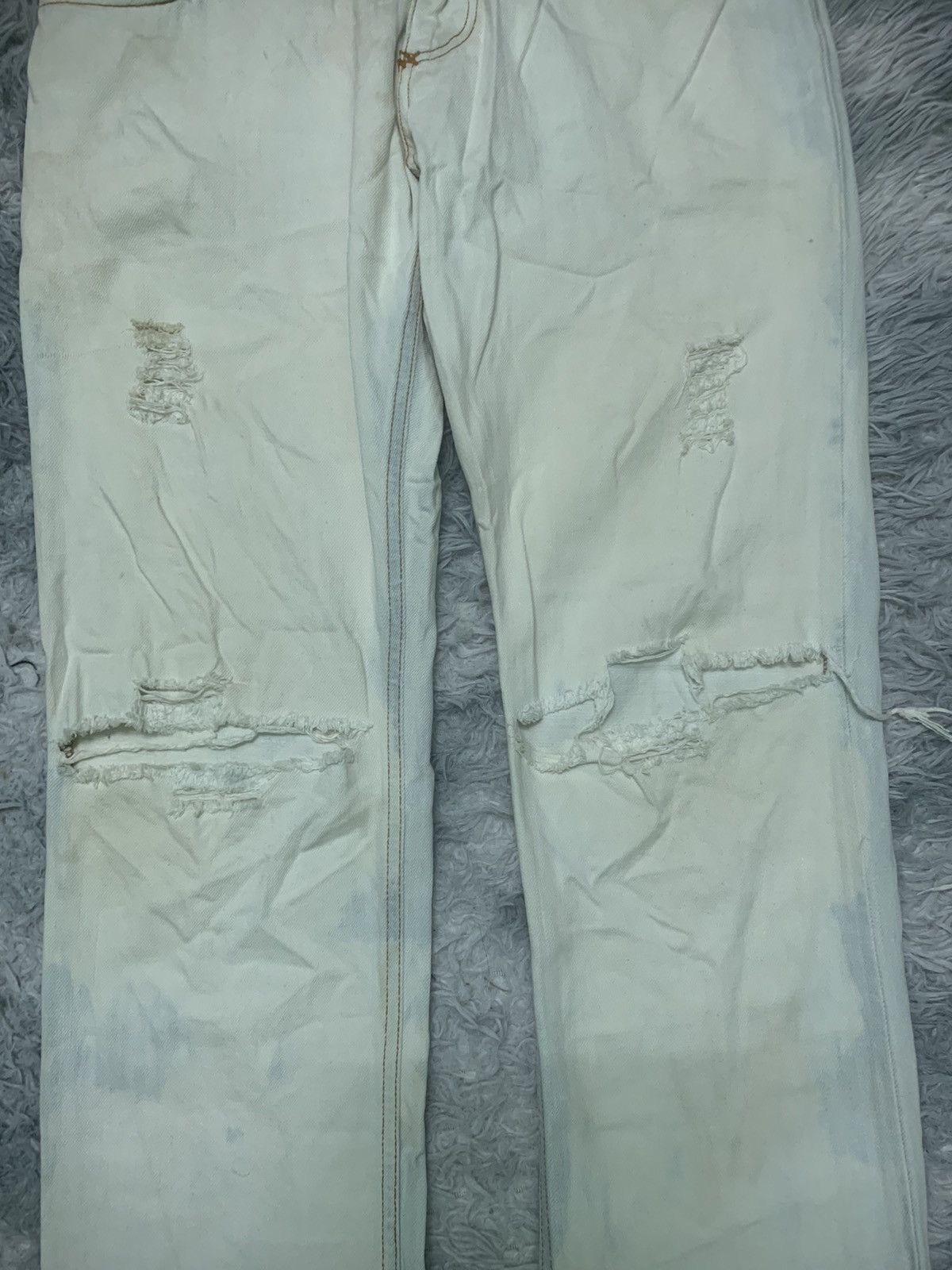 Dolce & Gabbana SS 2002 DOLCE GABANNA FLARE DISTRESSED PANT Size US 30 / EU 46 - 4 Thumbnail