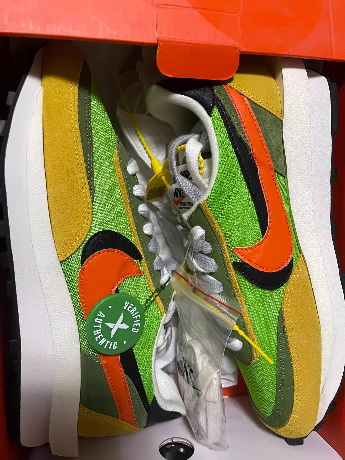 Nike Sacai x Nike LDV Waffle OG White Green 42.5 BNIB Size US 9.5 / EU 42-43 - 1 Thumbnail