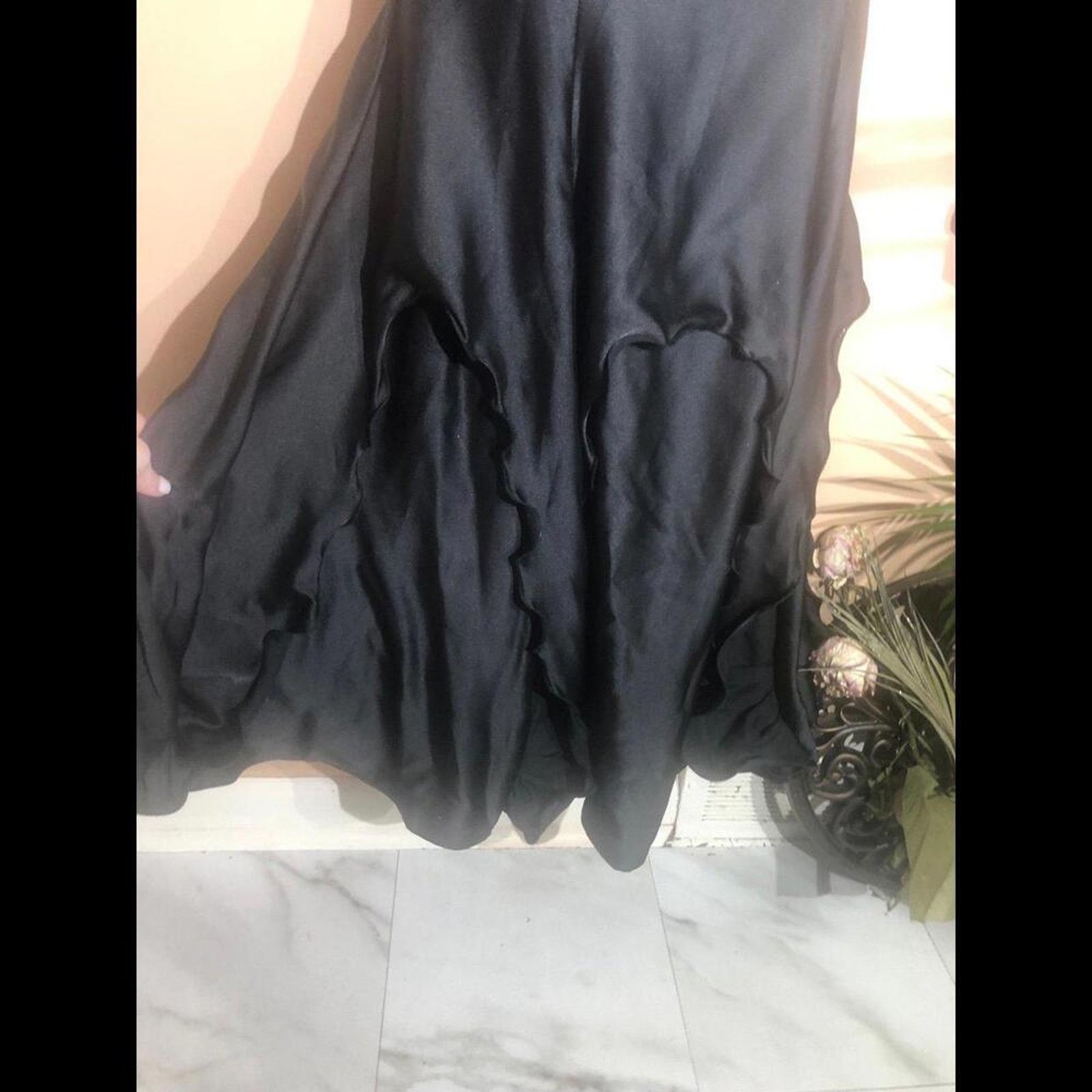 Rene Caovilla Dress gown strapless with verticle ruffle bottom Size S / US 4 / IT 40 - 5 Thumbnail