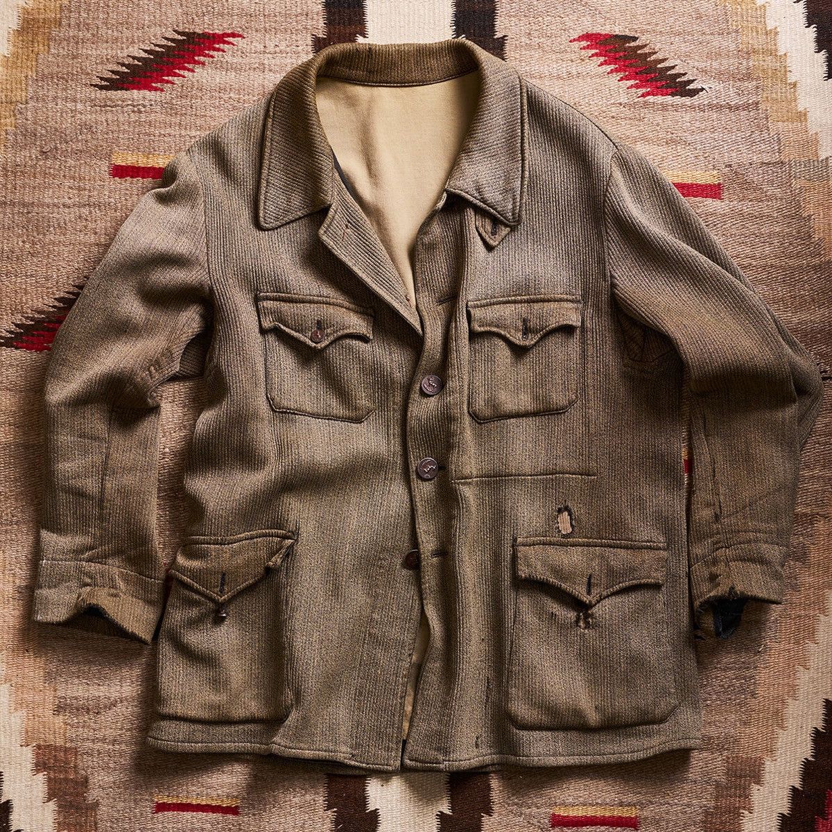 Other Doug Bihlmaier 1940s Vintage French Corded Hunting Jacket Size US L / EU 52-54 / 3 - 1 Thumbnail