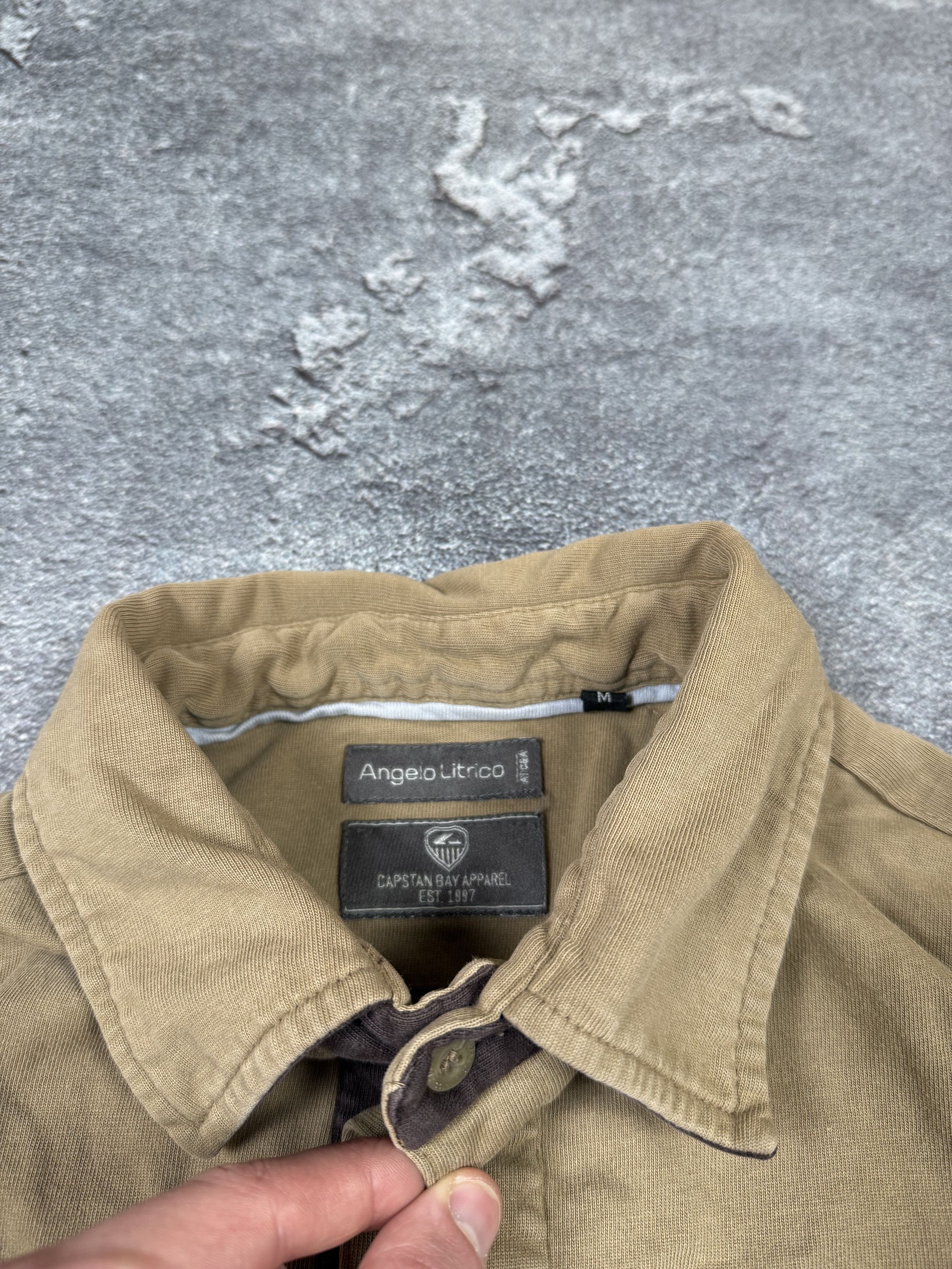 If Six Was Nine Y2K If Six Was Nine Biege 2000s Rugby Shirt Streetwear Size US M / EU 48-50 / 2 - 4 Thumbnail