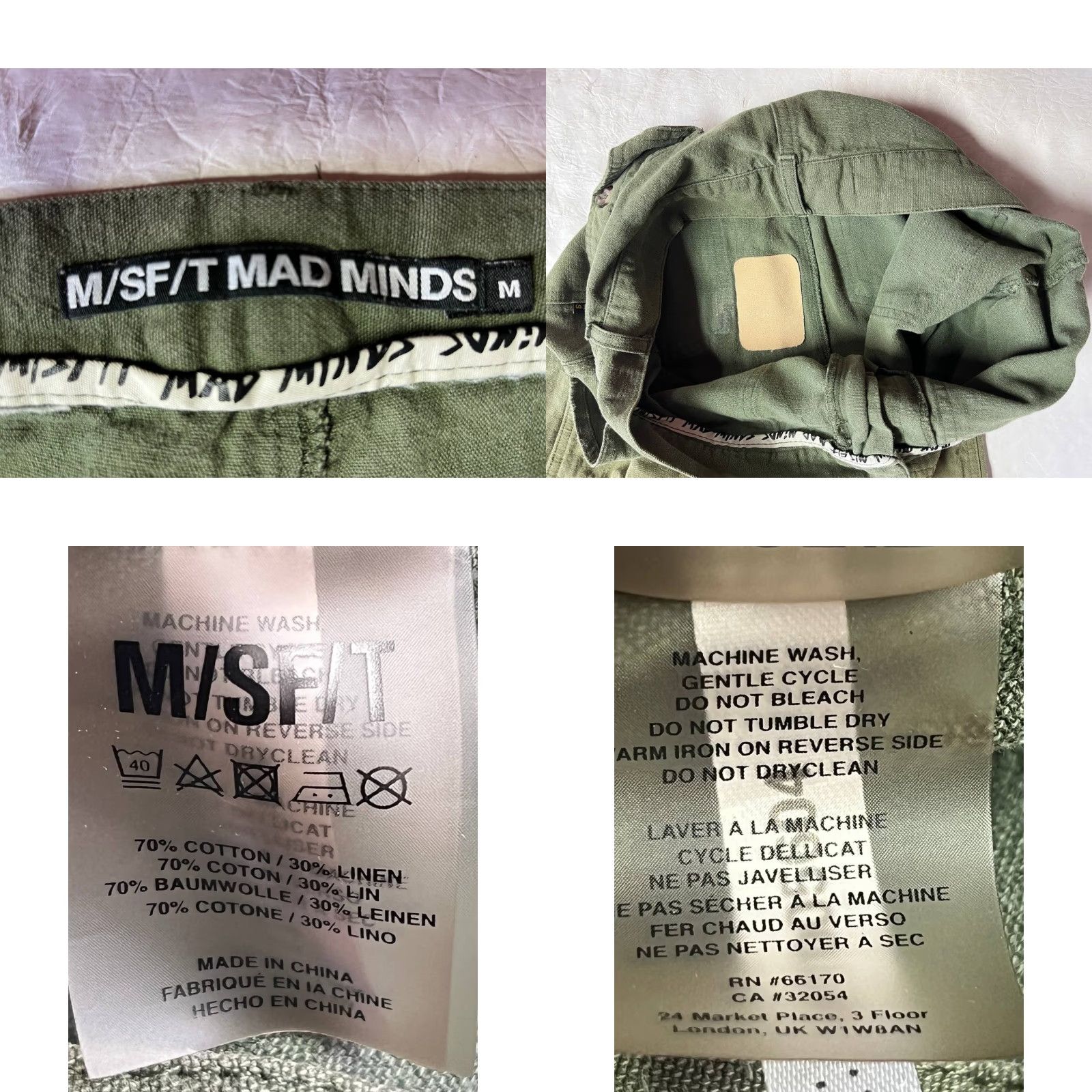 Vintage VINTAGE Misfit M/SF/T Mad Minds Pants Green Green Military Straight Leg High Rise Women M Distressed Size 32" / US 10 / IT 46 - 10 Thumbnail