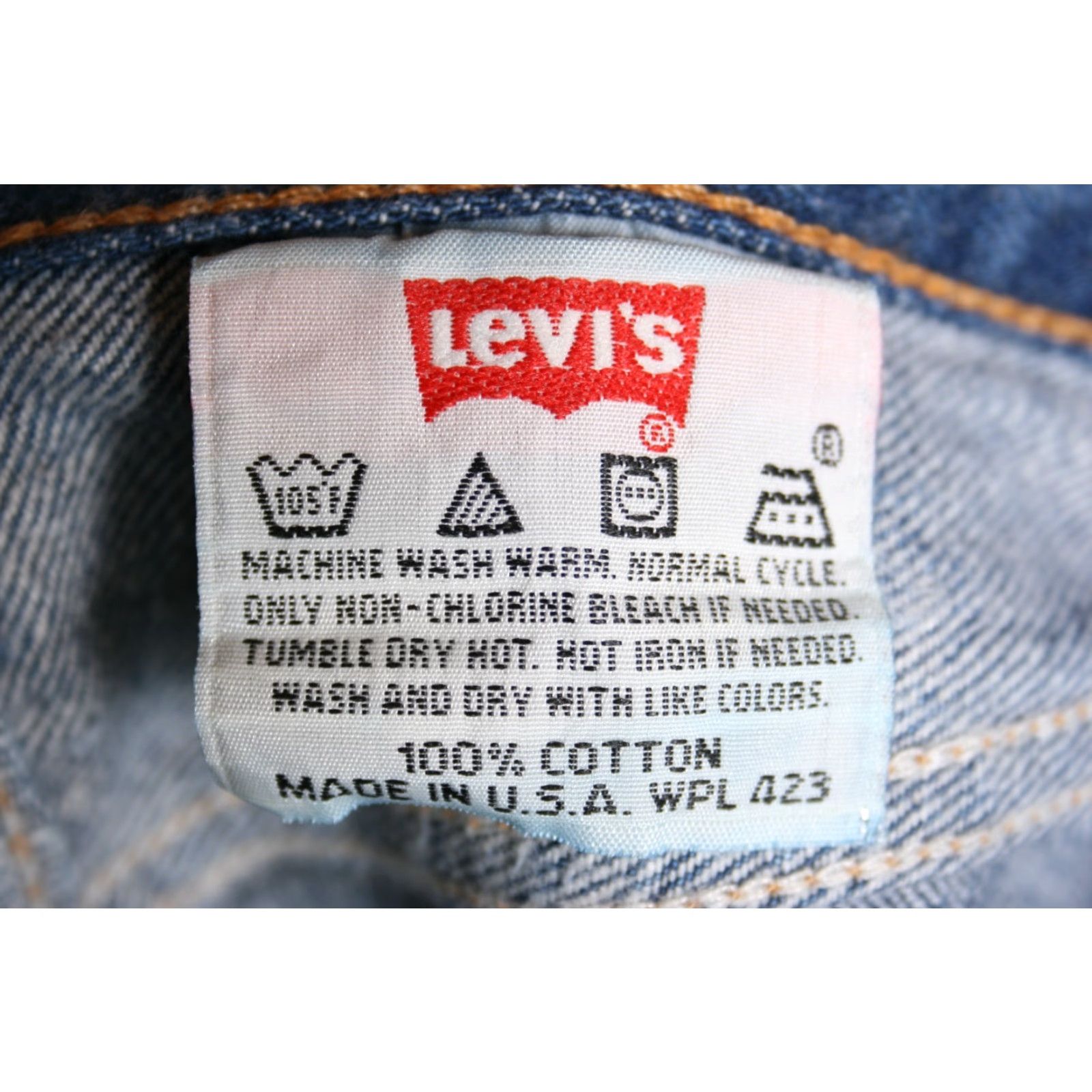 Levi's VINTAGE Levi's 501 Jeans Women 24x30 Blue Denim Cotton Regular Short 5 Button Seams 501 Model Womens Jeans Size 42" / US 20 - 7 Thumbnail