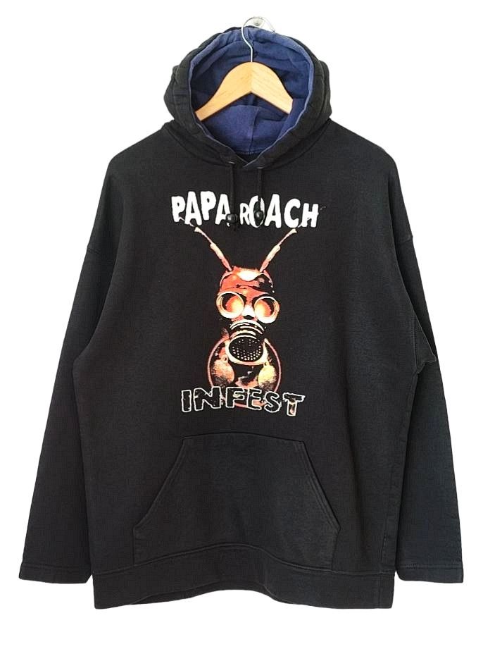 Band Tees × Vintage Papa Roach VTG 2000 Infest Official Merch Hoodie Size US XL / EU 56 / 4 - 1 Thumbnail