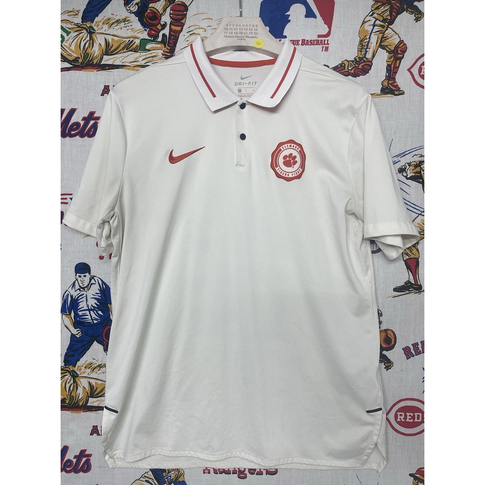 Nike Men's Nike Cream Clemson Tigers Fight Rivalry Performance Po Size US L / EU 52-54 / 3 - 2 Thumbnail