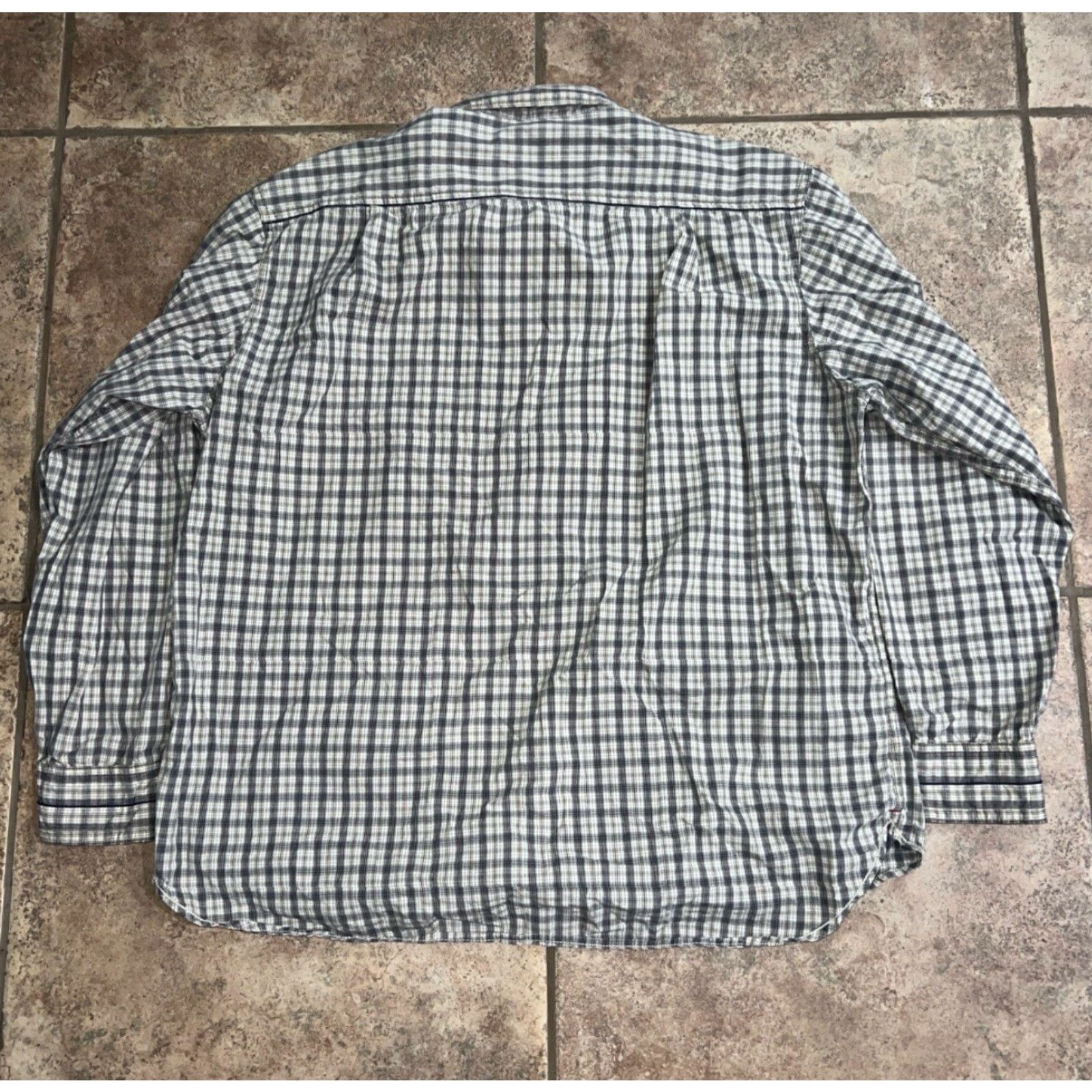 Timberland TIMBERLAND Plaid Button-Up Shirt Mens XL Long Sleeve Gray Size US XL / EU 56 / 4 - 4 Thumbnail