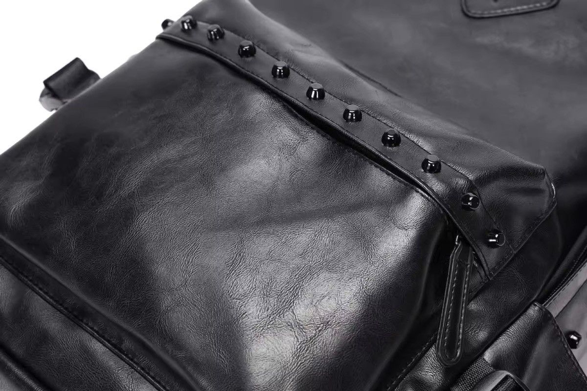 Vintage Gothic Punk PU Leather Rivets Backpacks Size ONE SIZE - 11 Thumbnail