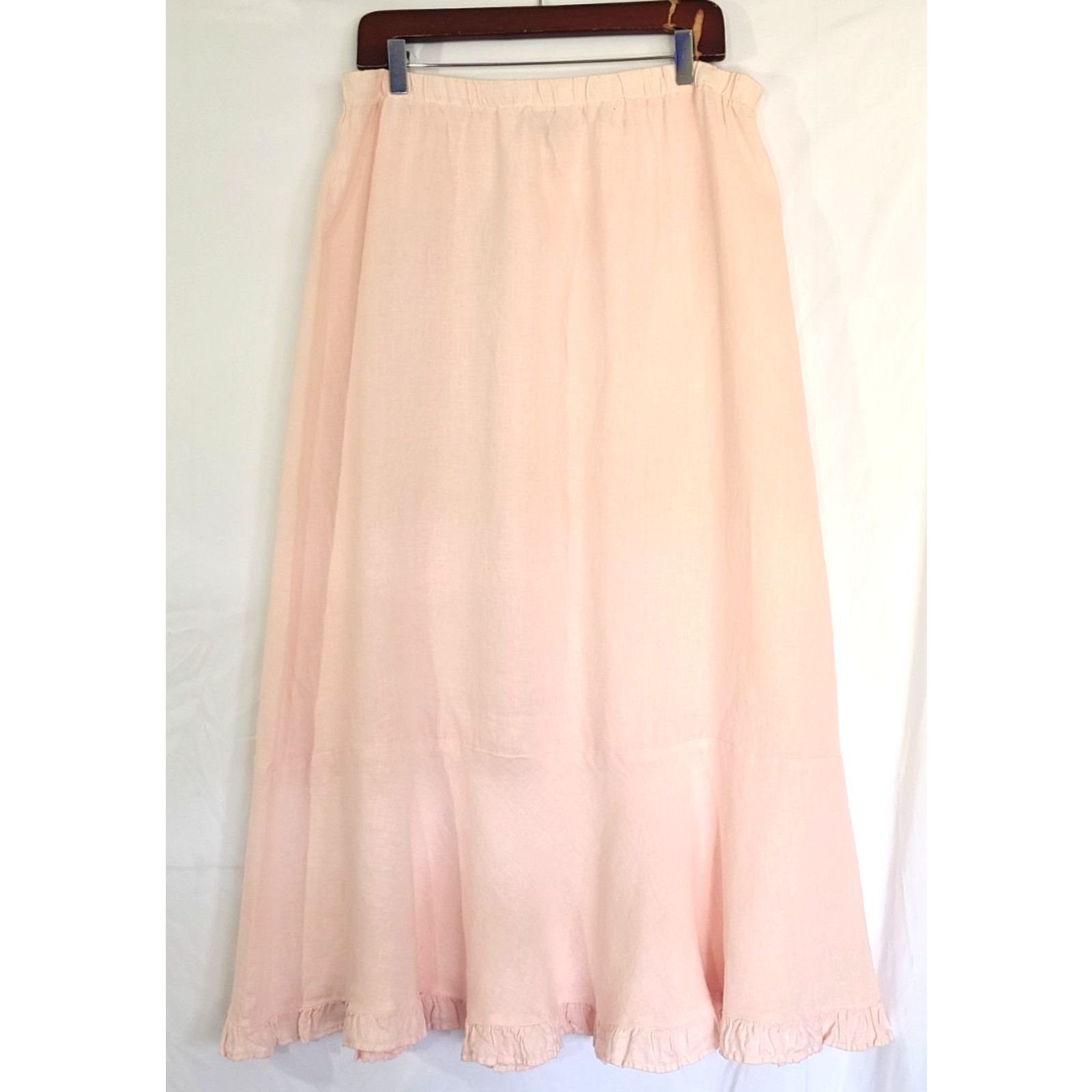 Other Matchpoint Womens 100% Linen Pink Tunic Skirt Set Large Size 32" / US 10 / IT 46 - 8 Thumbnail