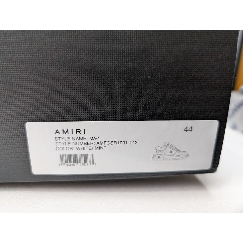 Amiri o1rshd1 MA-1 Low-Top Sneakers in White/Mint Size US 11 / EU 44 - 23 Thumbnail
