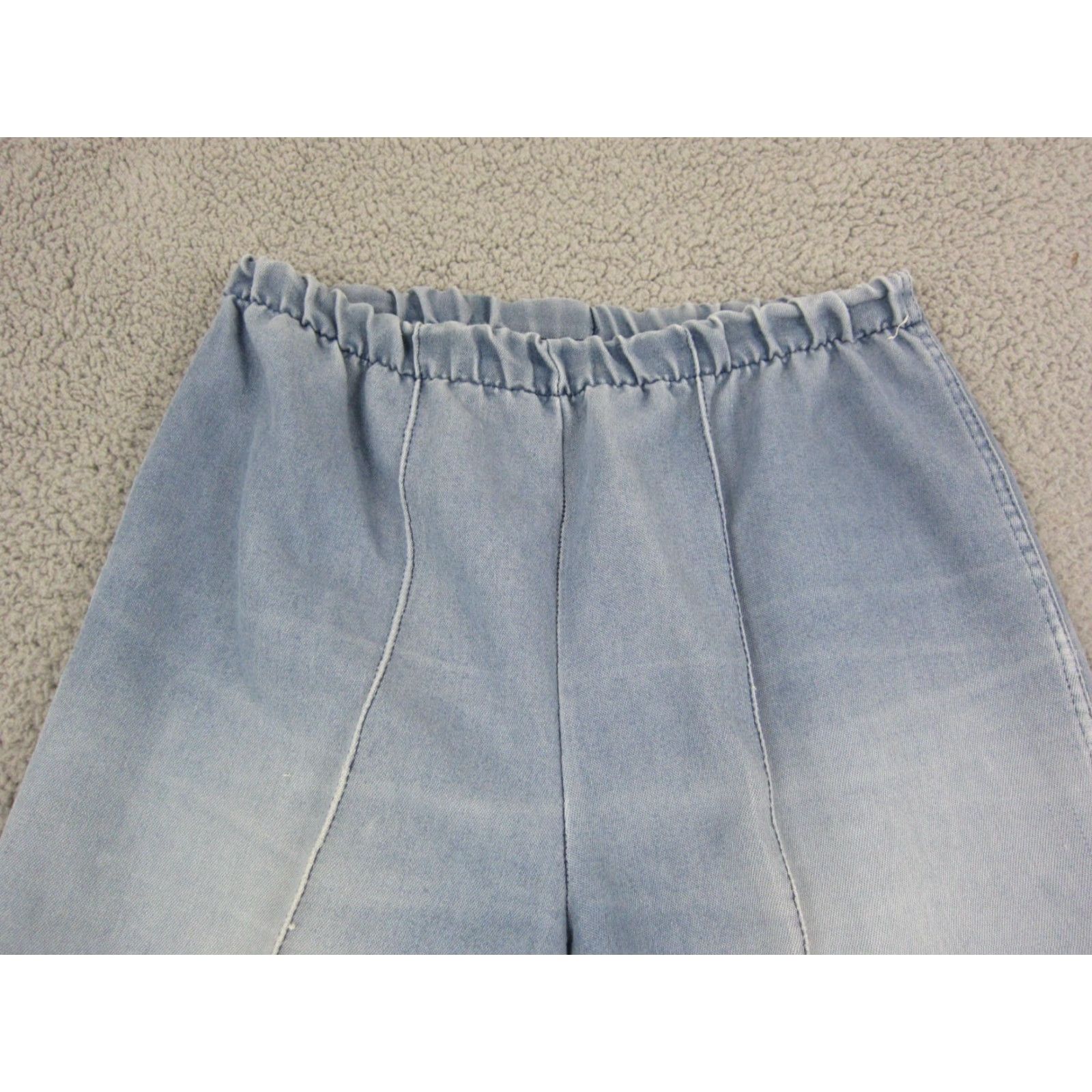 Sears VINTAGE Sears Pants Womens 14 Blue Light Denim 70s Disco Ladies Worn Made in USA Size 36" / US 14 / IT 50 - 4 Thumbnail