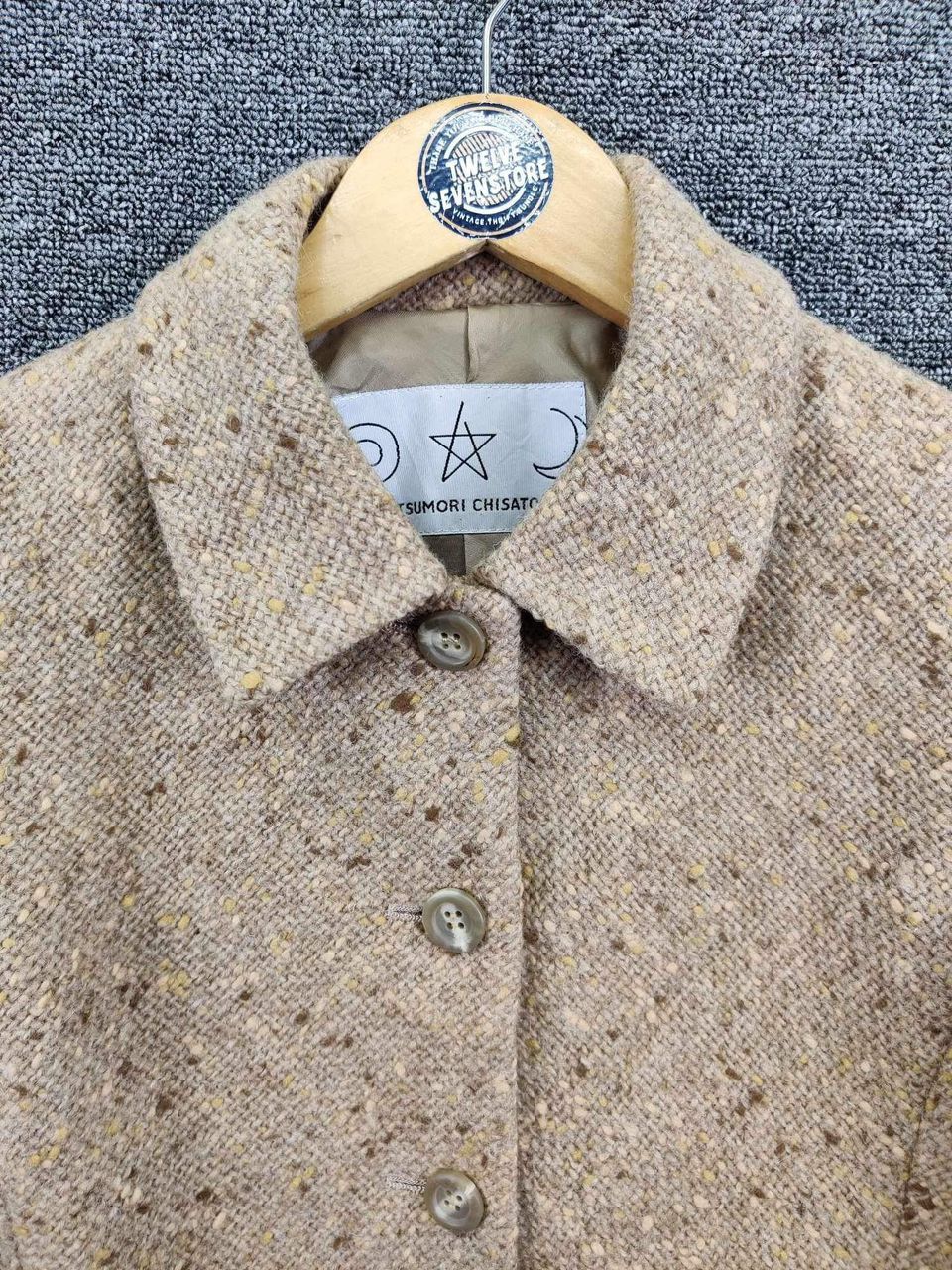 Tsumori Chisato Tsumori Chisato By Issey Miyake Cropped Wool Tweed Jacket Size US M / EU 48-50 / 2 - 8 Thumbnail