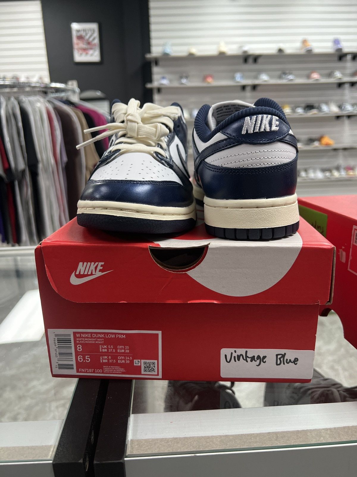 Nike Nike Dunk Low Vintage Blue Size US 9 / IT 39 - 6 Thumbnail