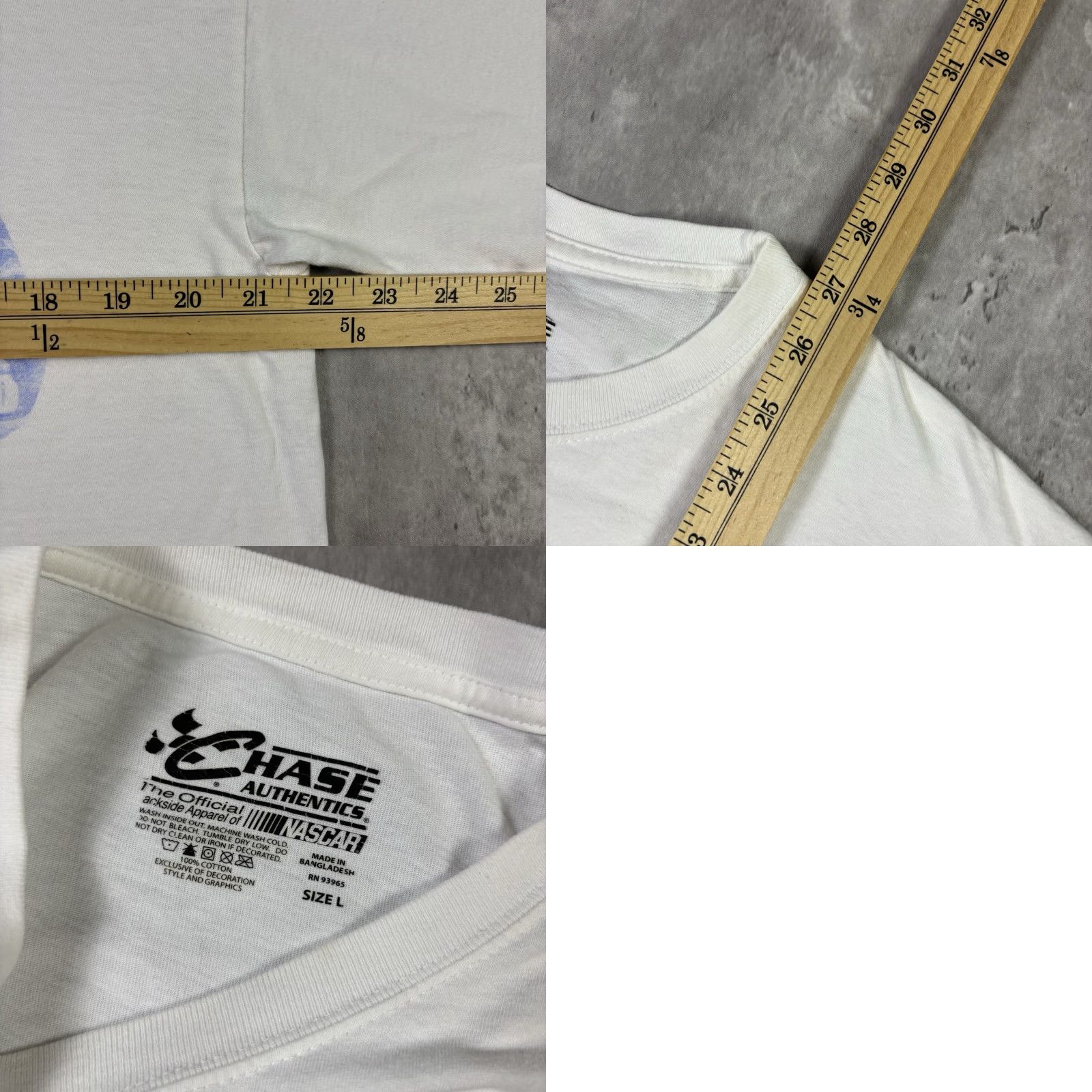 NASCAR VINTAGE Dale Jr Nascar Racing Graphic T Shirt White L Mens Crew Neck Short Sleeve Cotton Regular Graphic Print Cars 90s Size US L / EU 52-54 / 3 - 8 Thumbnail