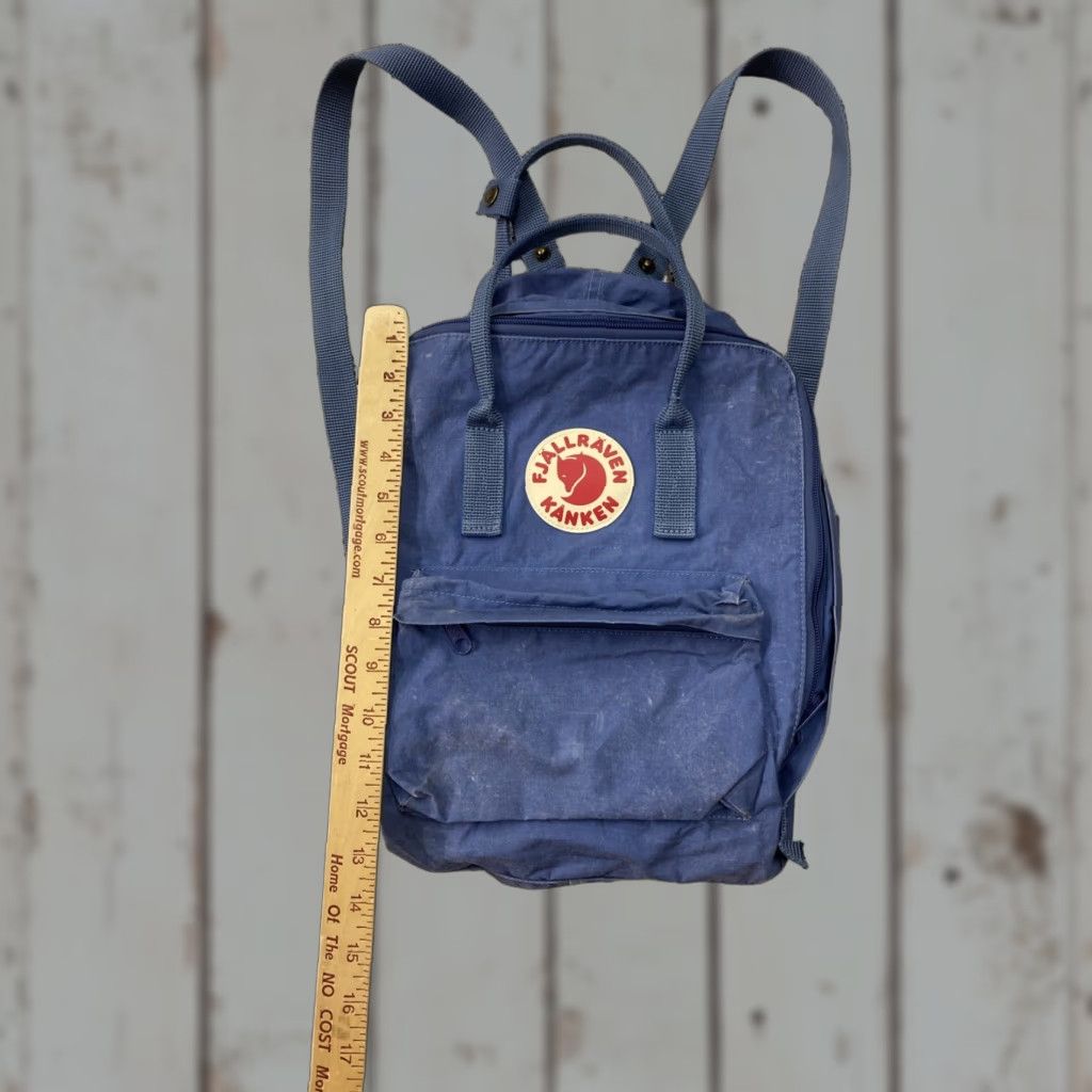 Vintage Fjällräven Kanken Backpack Daypack Book Bag 23510 Blue Preppy Classic College Preppy Unisex Adults Medium Backpack Mens Womens Boys Girls Bag Size ONE SIZE - 1 Thumbnail