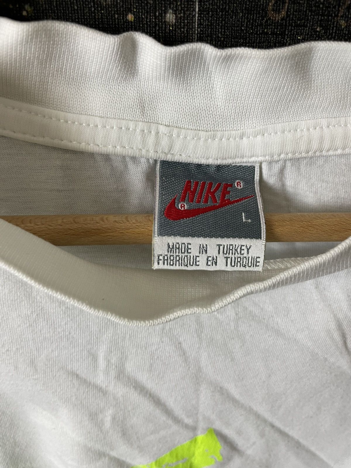 Nike × Vintage NIKE rare design 1990s vintage Tshirt big logo Size US XL / EU 56 / 4 - 3 Thumbnail