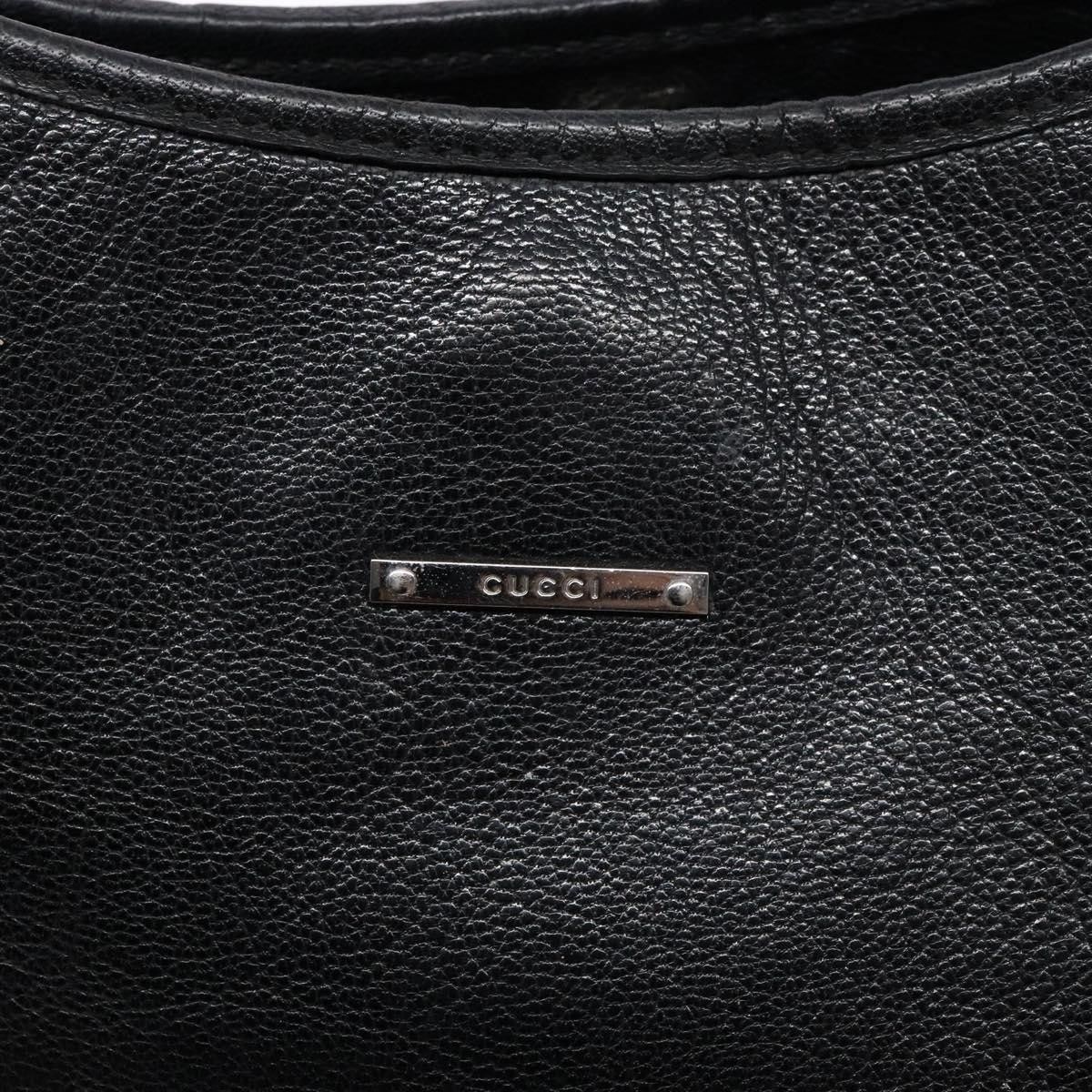 Gucci GUCCI Tote Bag Leather Black Silver Size ONE SIZE - 15 Thumbnail