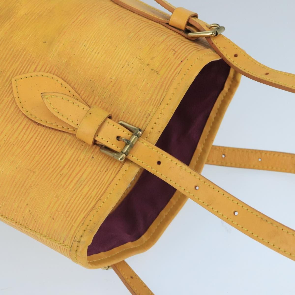 Louis Vuitton LOUIS VUITTON Epi Bucket PM Shoulder Bag Spo Yellow Size ONE SIZE - 6 Thumbnail