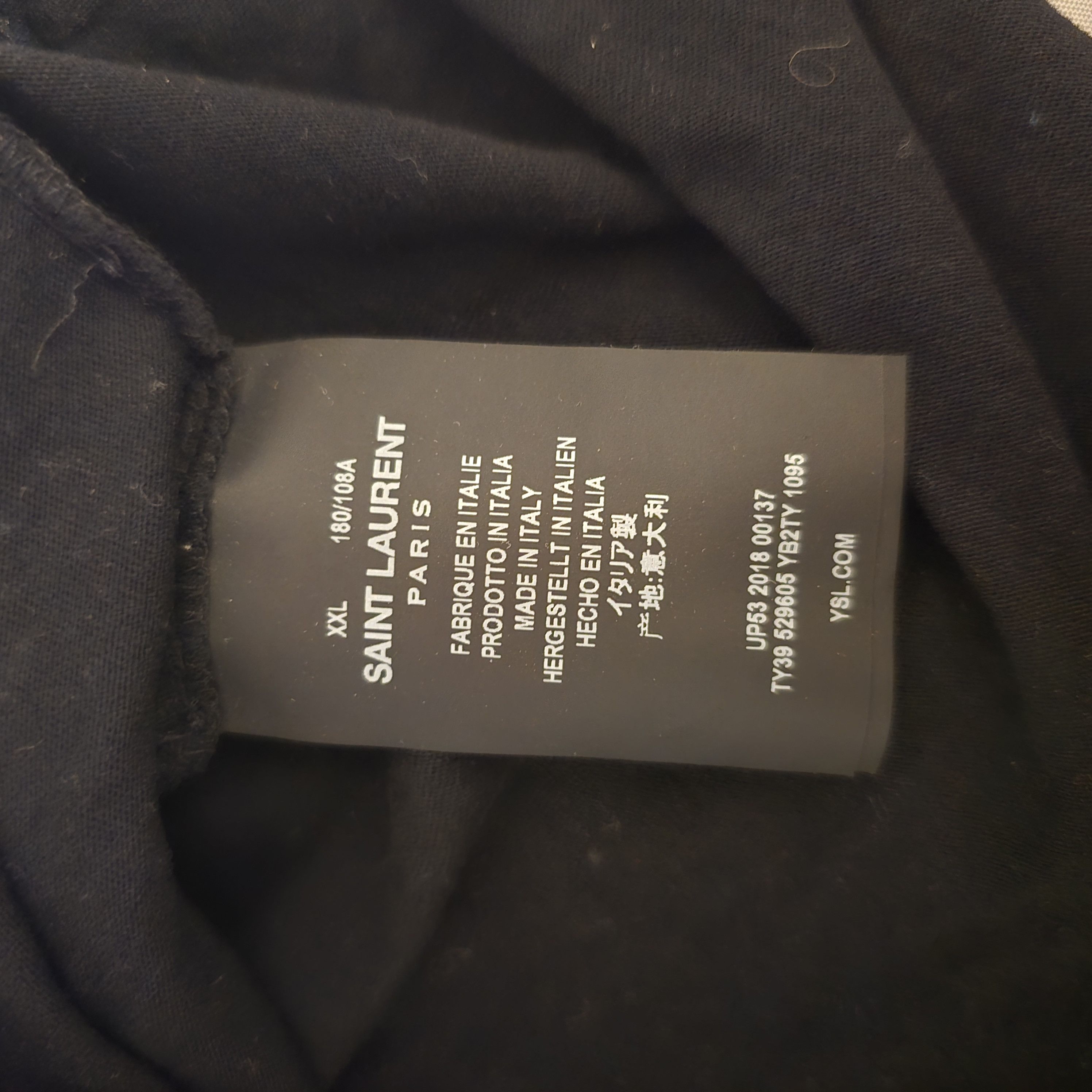 Saint Laurent Paris Saint Laurent Saint Laurent Black Gun T-Shirt Size US XXL / EU 58 / 5 - 5 Thumbnail