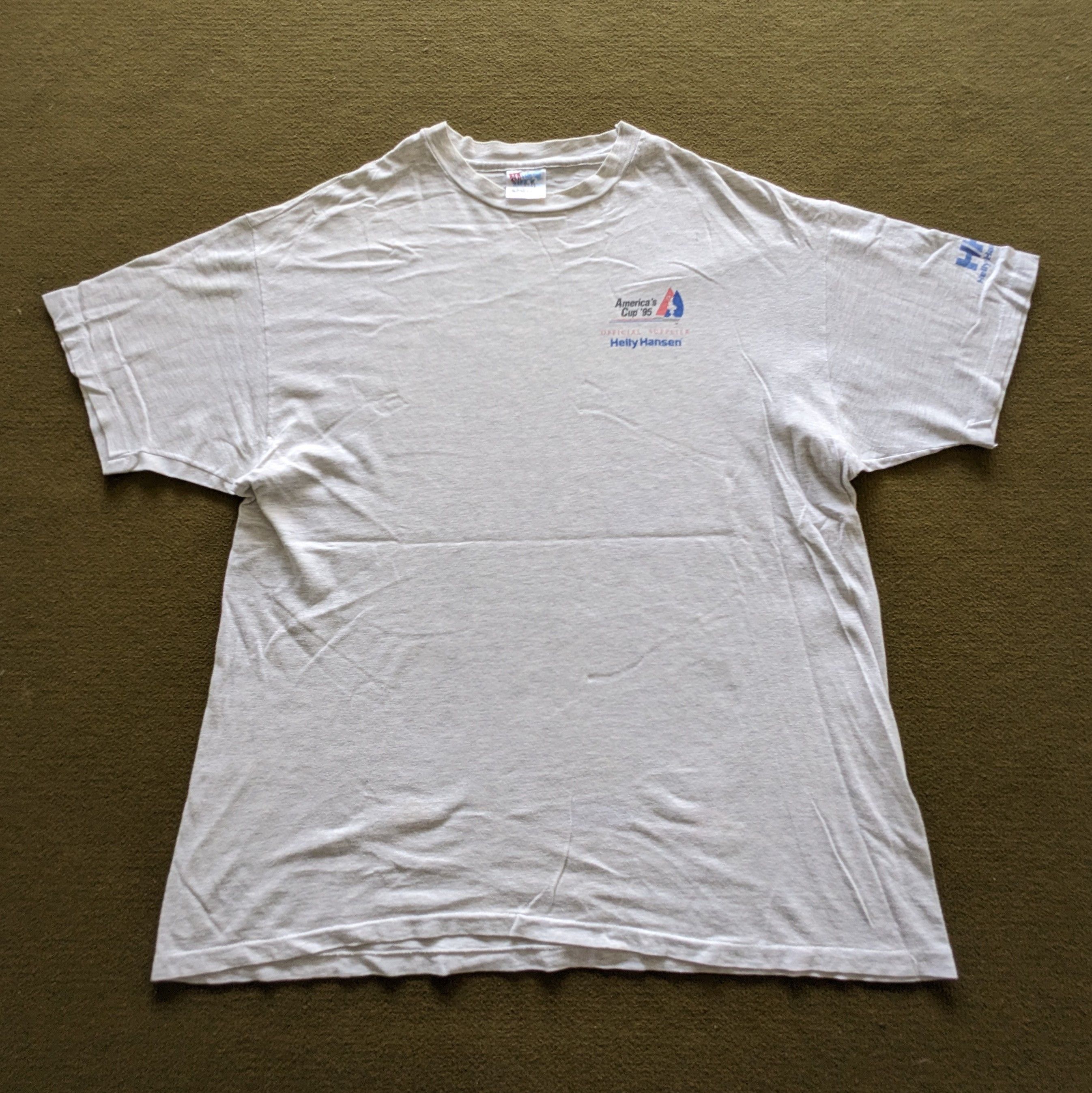 Helly Hansen Vintage 90's HELLY HANSEN America's Cup 1995 T-shirt Size US XL / EU 56 / 4 - 3 Thumbnail