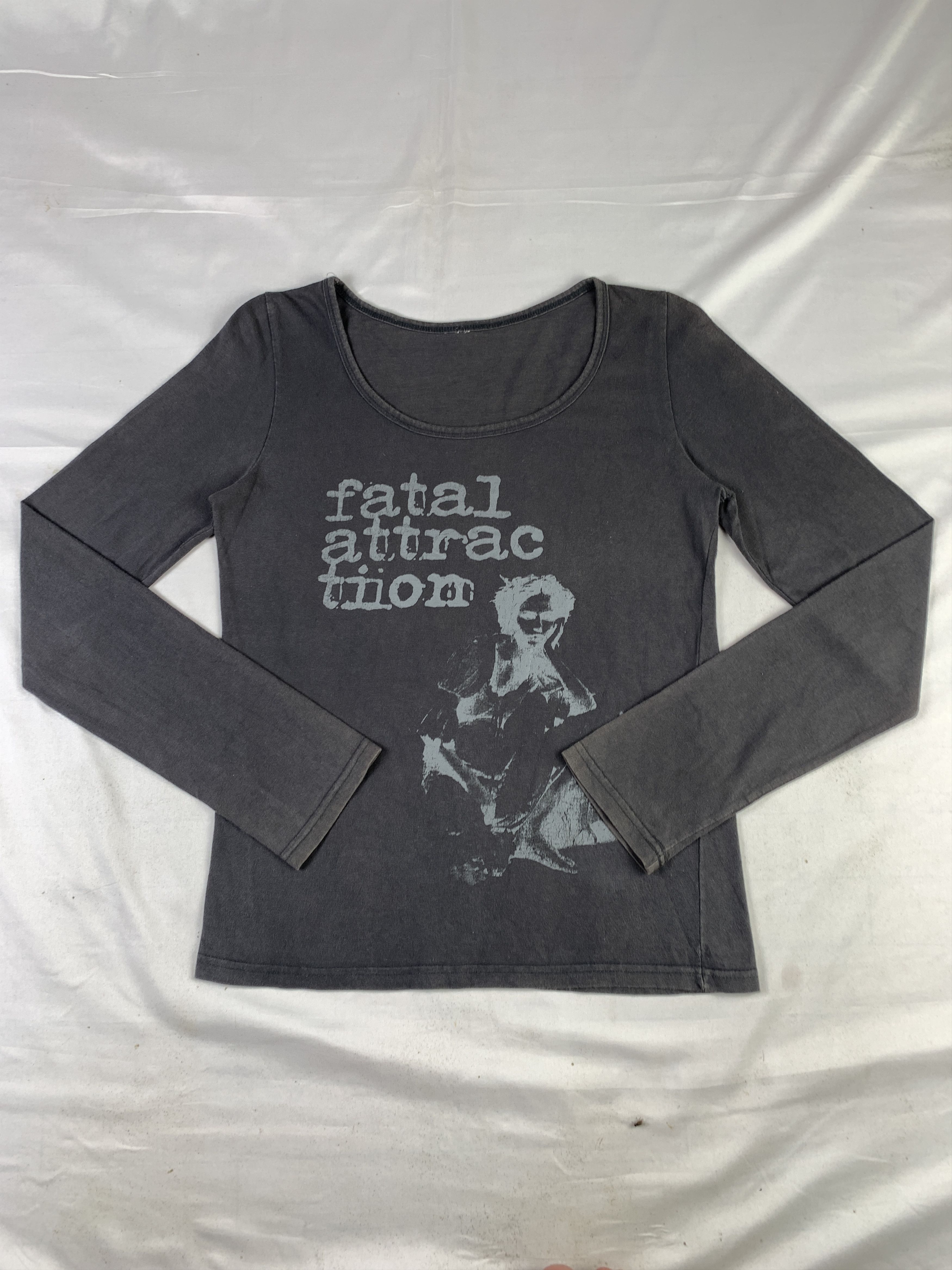 Japanese Brand Fatal Attraction Charcoal Negative Print Top (M) Size M / US 6-8 / IT 42-44 - 1 Thumbnail
