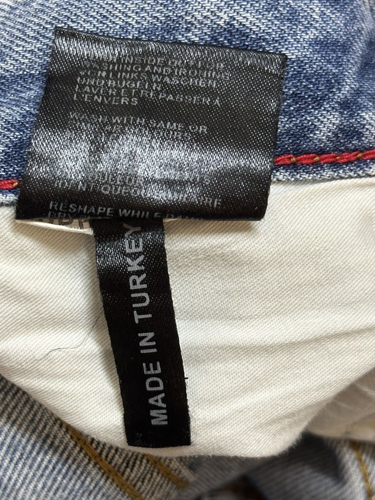 Philipp Plein Philipp Plein Blue Faded Wash Distress Style Jeans Size US 31 - 12 Thumbnail