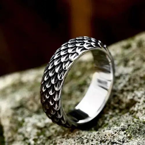 Japanese Brand × Jewelry Handmade Polish Dragon Skins Ring (size 7-13) Size ONE SIZE - 1 Thumbnail
