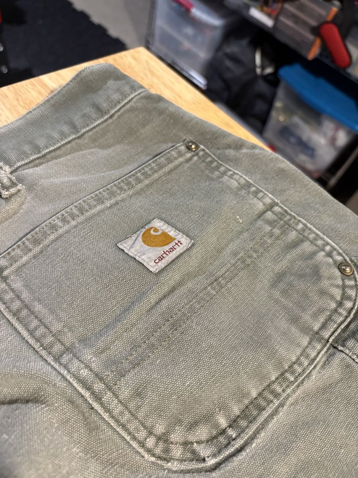 Carhartt Vintage Green Carhartt Double Knees Size US 44 / EU 60 - 6 Thumbnail