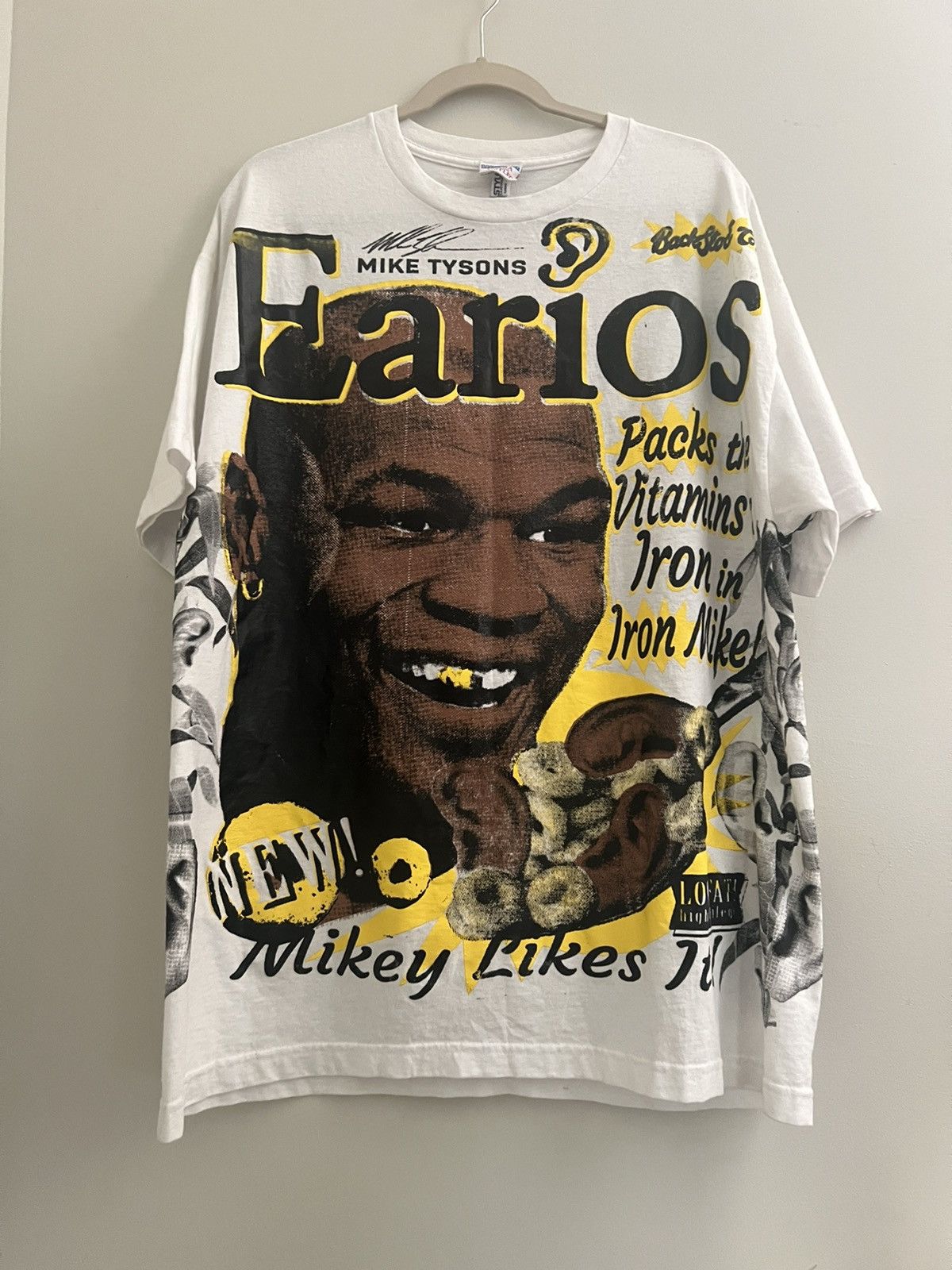 Vintage Mike Tyson Earios Tee | Grailed