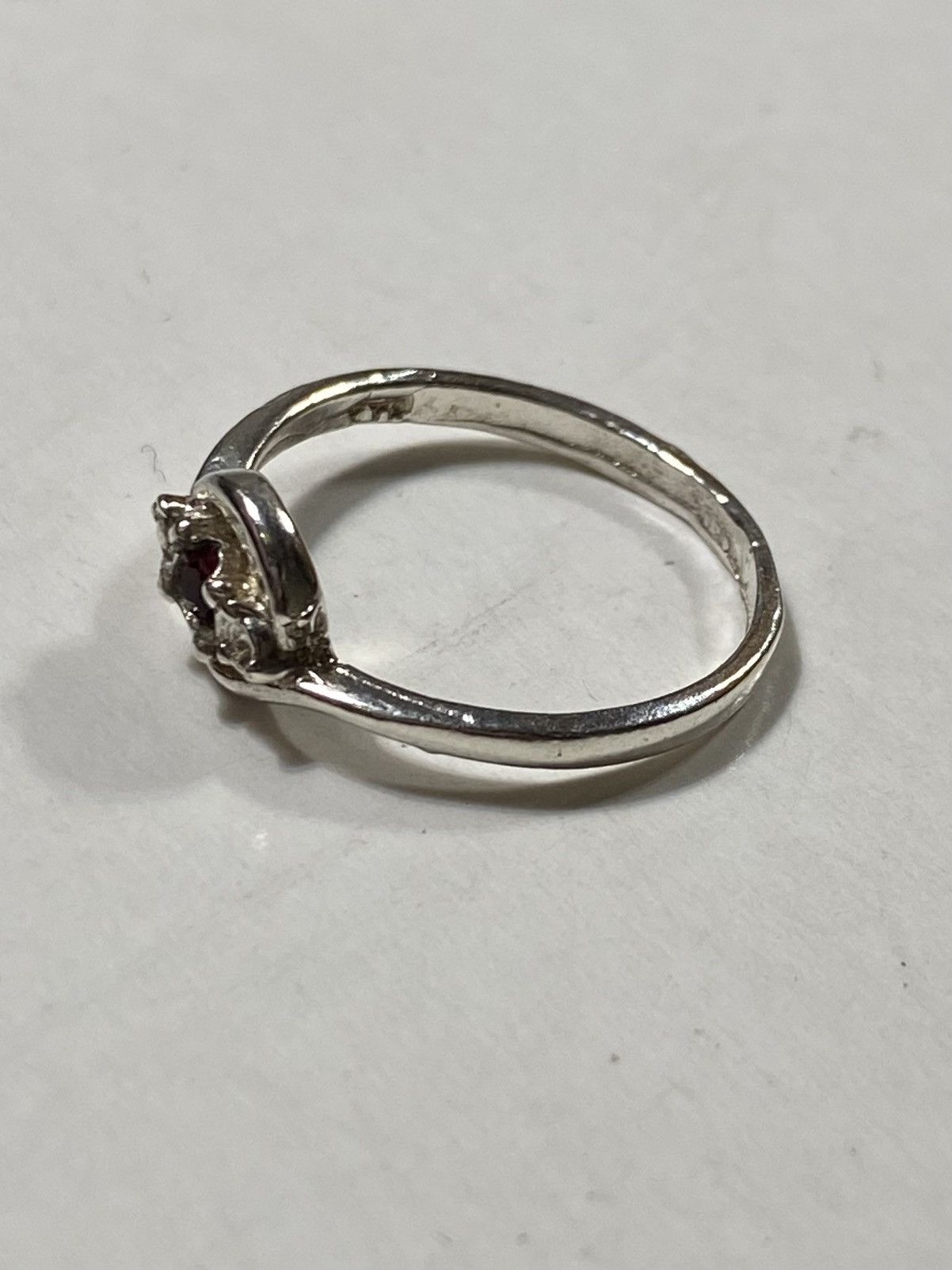 Jewelry Vintage Sterling Silver Ring with Dark Stone Japanese Brand Size ONE SIZE - 2 Thumbnail