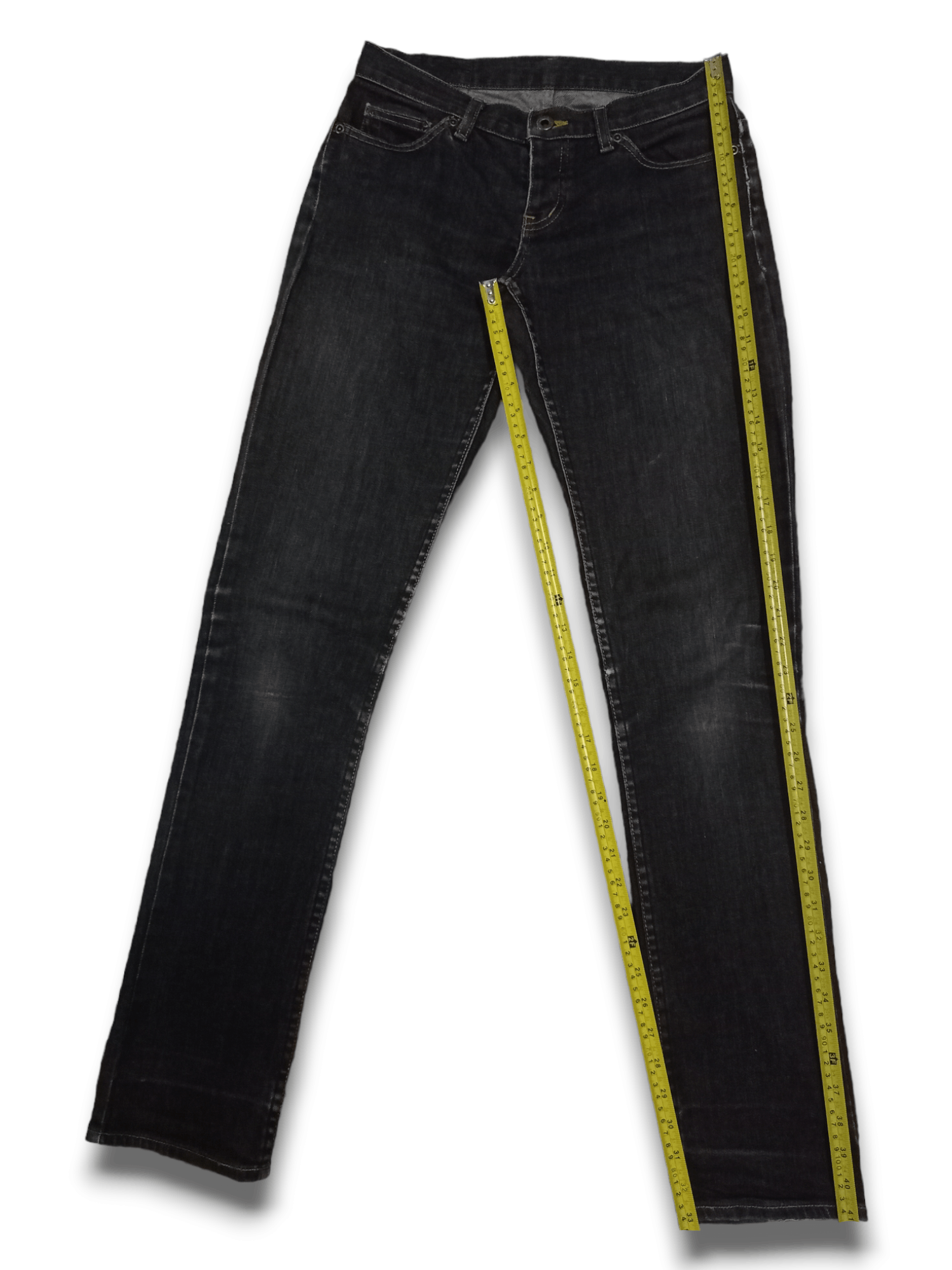 Hysteric Glamour Vintage Japanese Hysterics Black Washed Tapered Jeans Size US 28 / EU 44 - 13 Thumbnail
