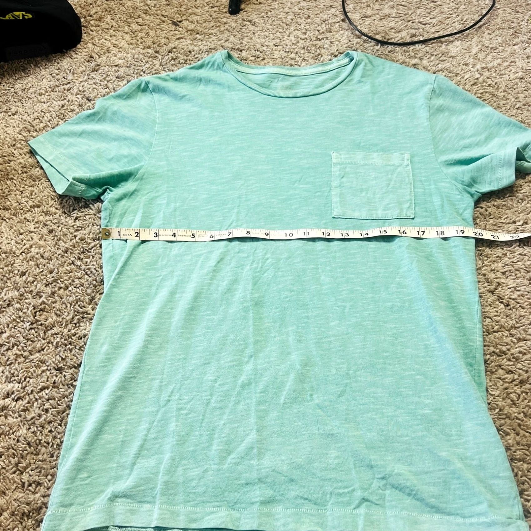 Vintage J Crew Mens Pastel Green Crew Neck T Shirt with a Pocket Size M Size US M / EU 48-50 / 2 - 2 Thumbnail