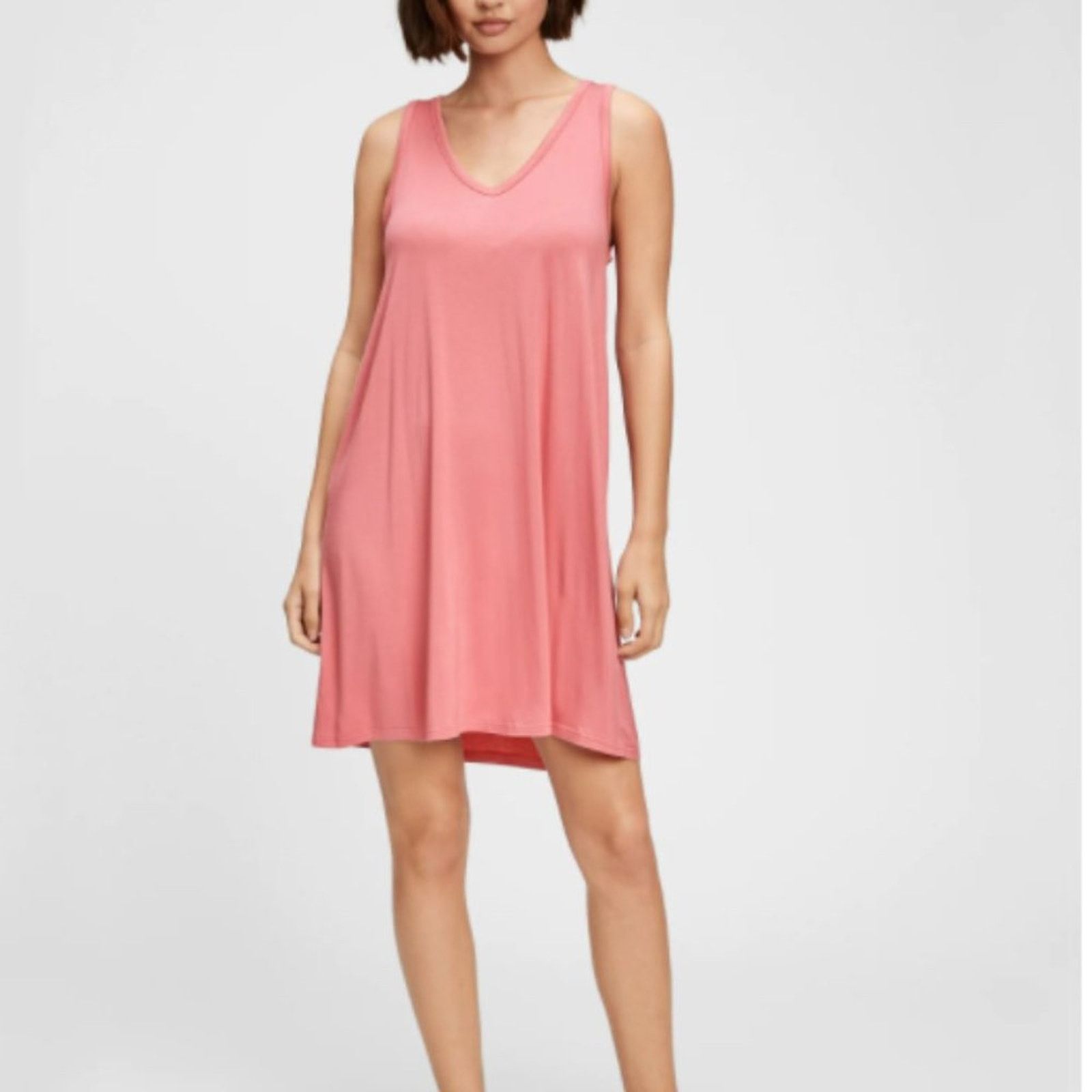Gap GAP Factory Pink Sleeveless Swing Dress Size S / US 4 / IT 40 - 3 Thumbnail