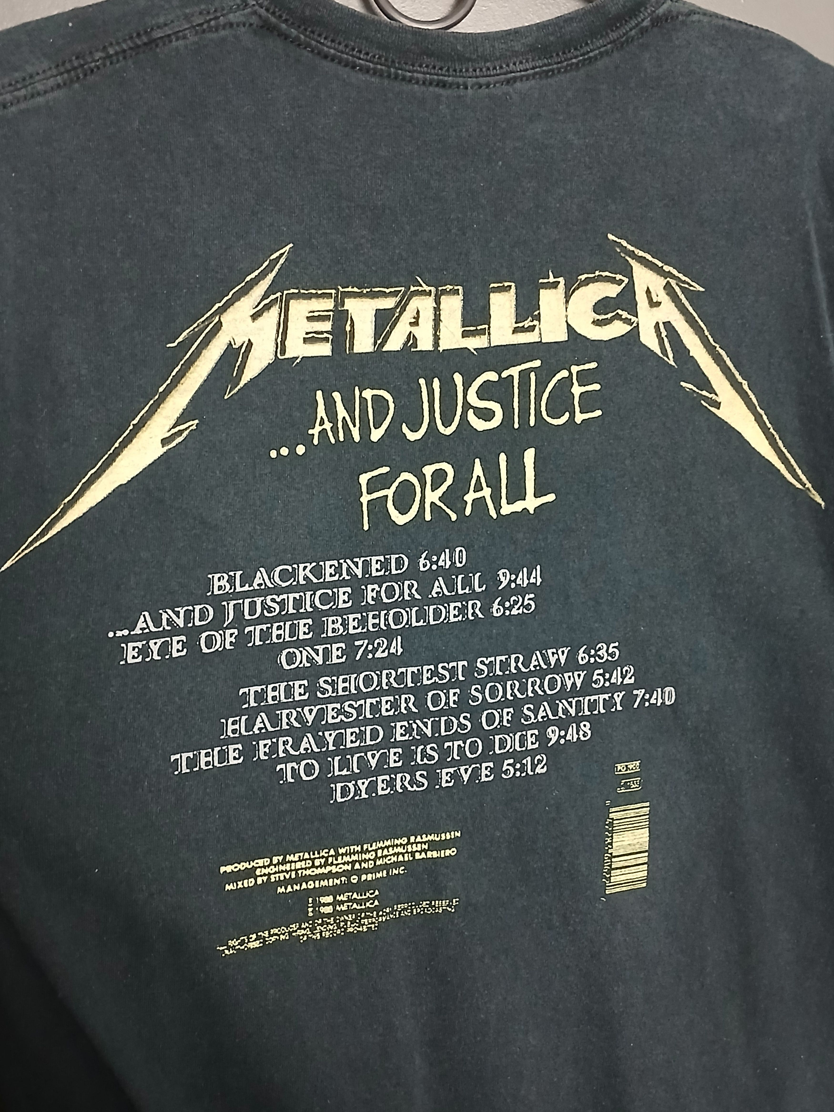 Band Tees × Metallica Metallica And Justice For All T-Shirt Size US M / EU 48-50 / 2 - 4 Thumbnail