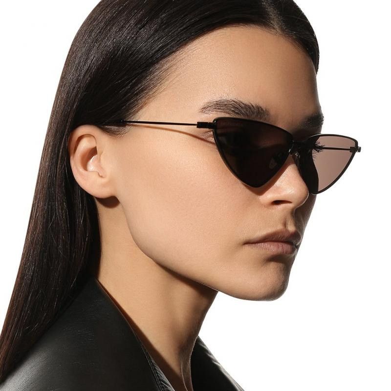image of New Balenciaga Bb0193S 001 Black Geometric Women Sunglasses