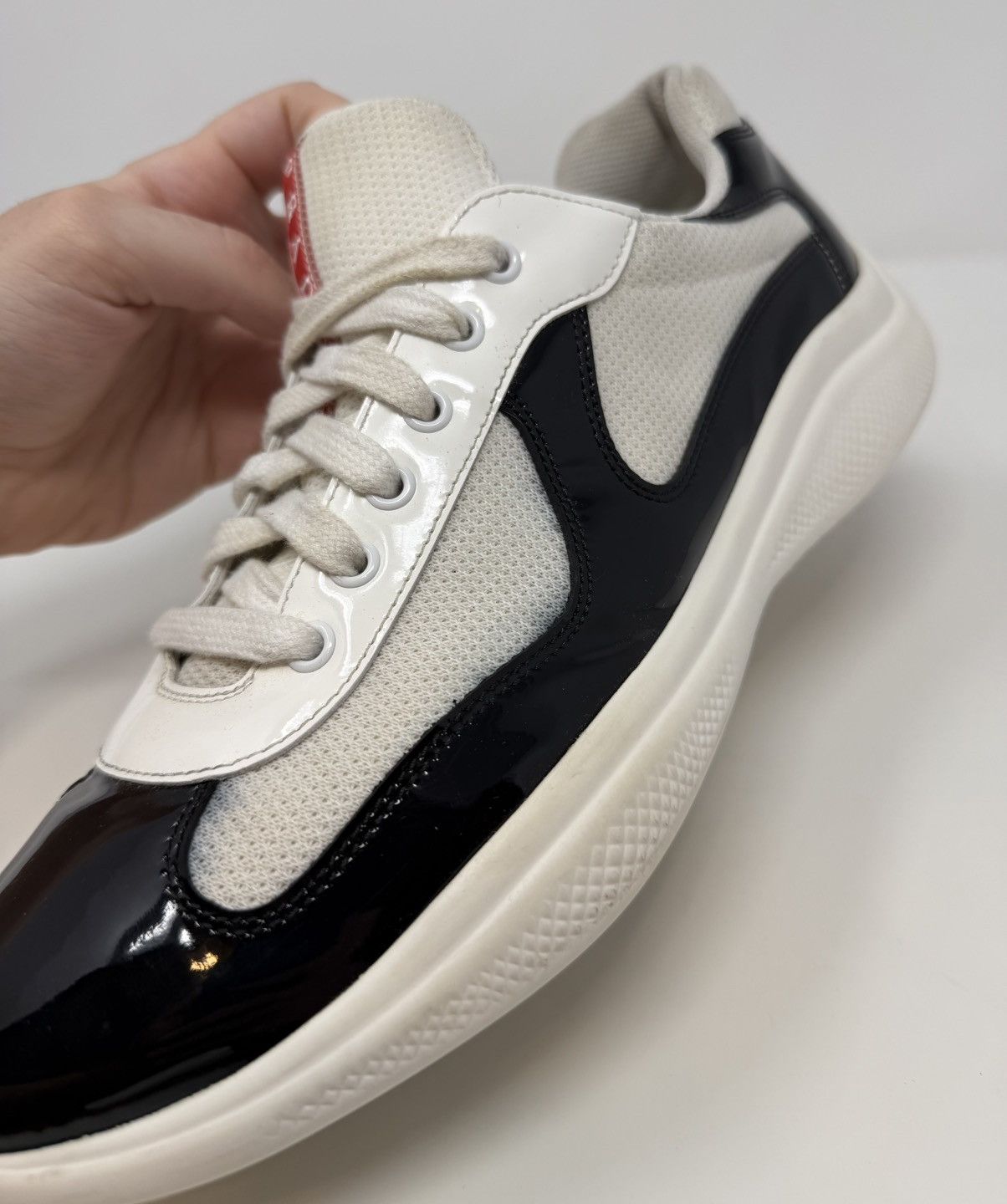 Prada Prada Americas Cup Sneaker White/Black Size US 11.5 / EU 44-45 - 9 Thumbnail