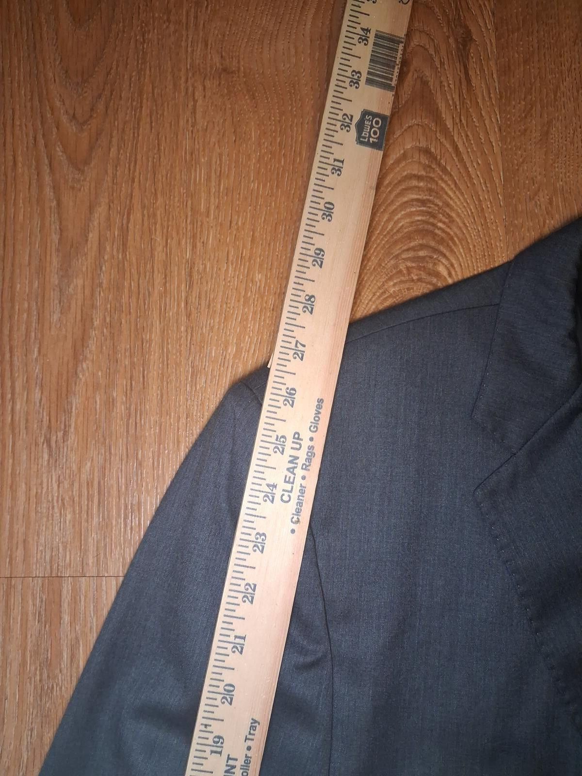 Joseph & Feiss Joseph & Feiss 2 Piece Suit Mens 44L 39x32 Gray 100% Wool Size 44L - 11 Thumbnail