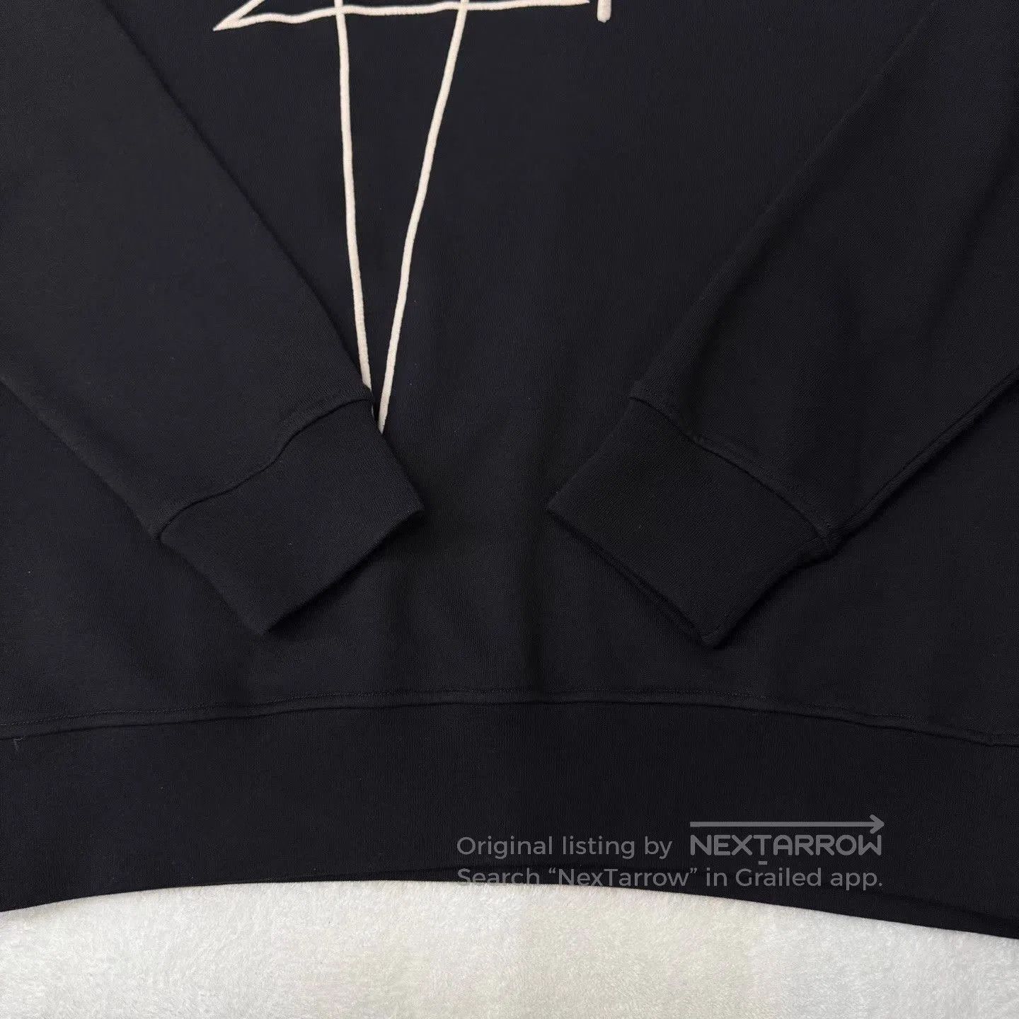 Rick Owens Black Oversized Sweatshirt with Geometric Logo. Size US M / EU 48-50 / 2 - 2 Thumbnail
