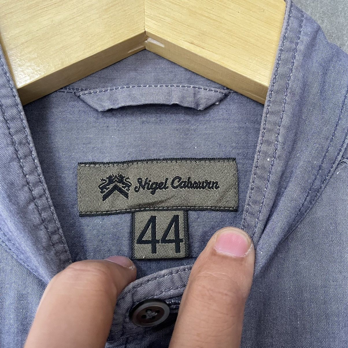 Nigel Cabourn Nigel Cabourn British Officers Band Collar Shirt Navy Size US S / EU 44-46 / 1 - 9 Thumbnail